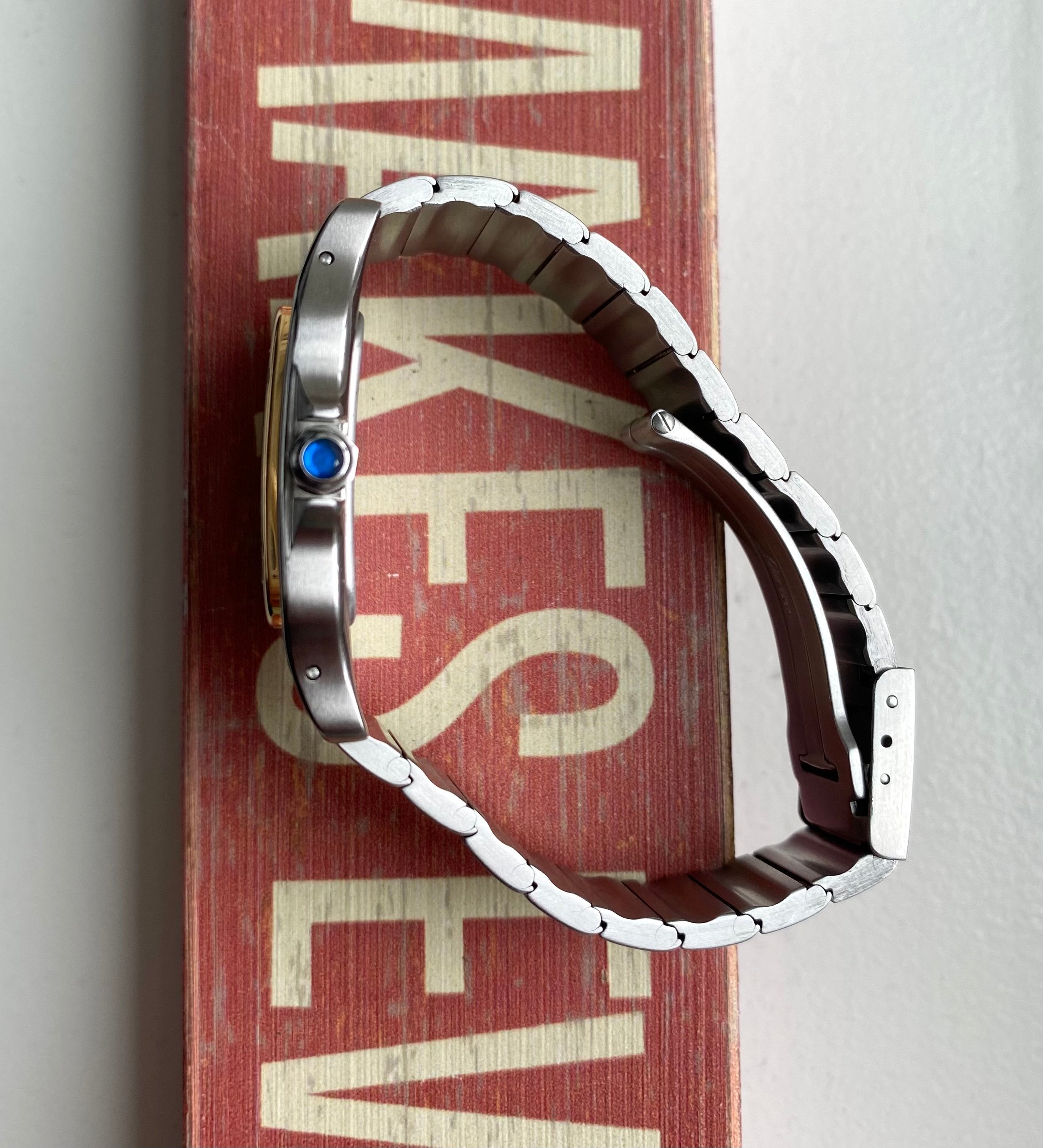 Cartier Santos — Two-tone Grey Dial