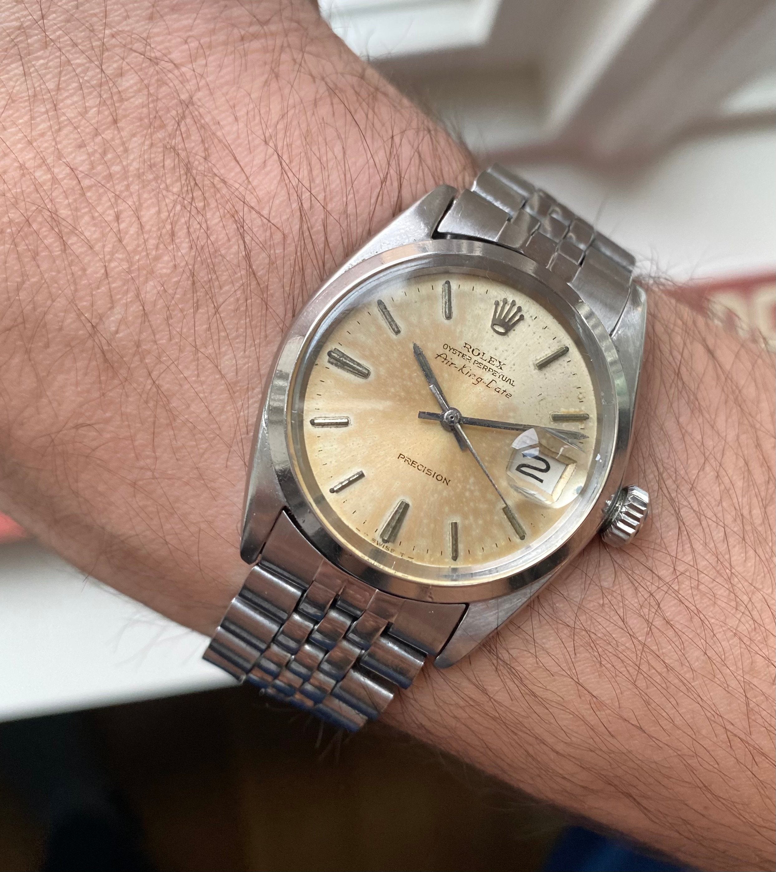 Rolex Air King Date ref. 5700 — Patina Dial
