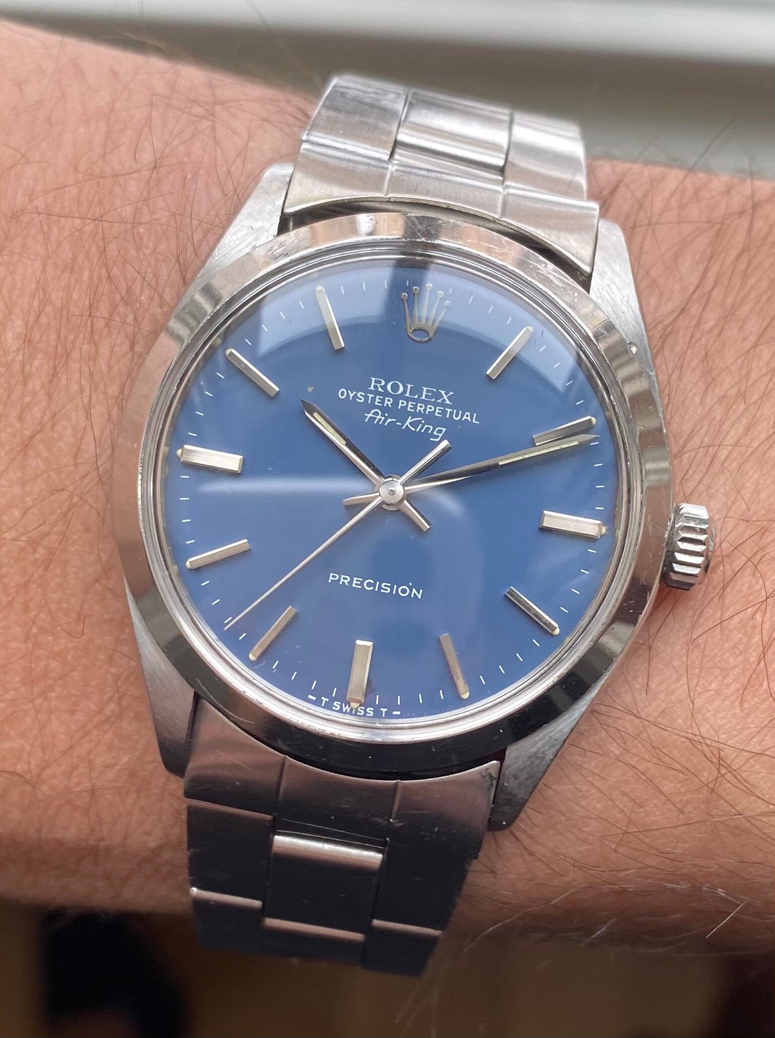 Rolex Air King — Blue Dial