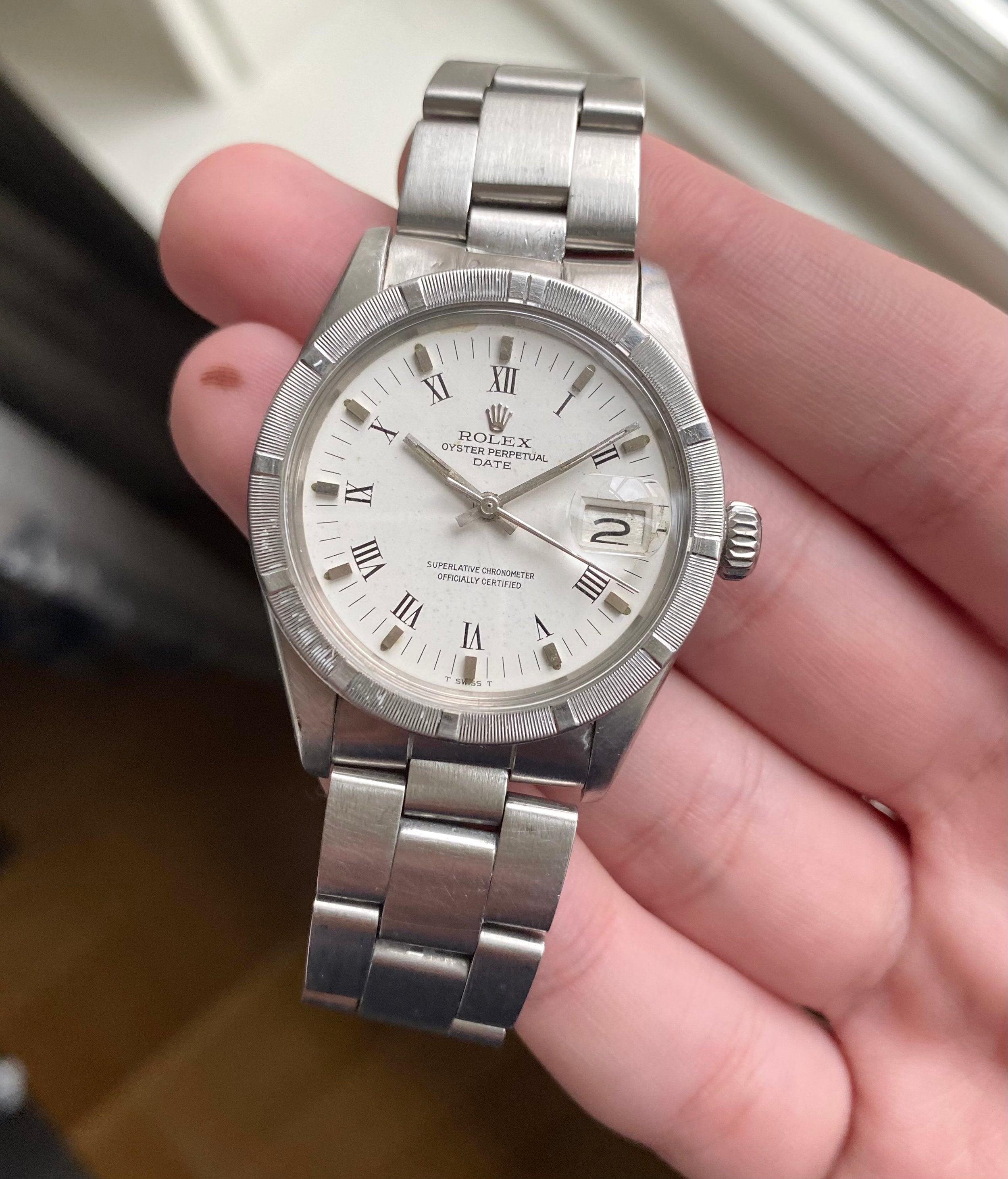 Rolex Oyster Perpetual ref. 1501 — White Roman Numeral Dial