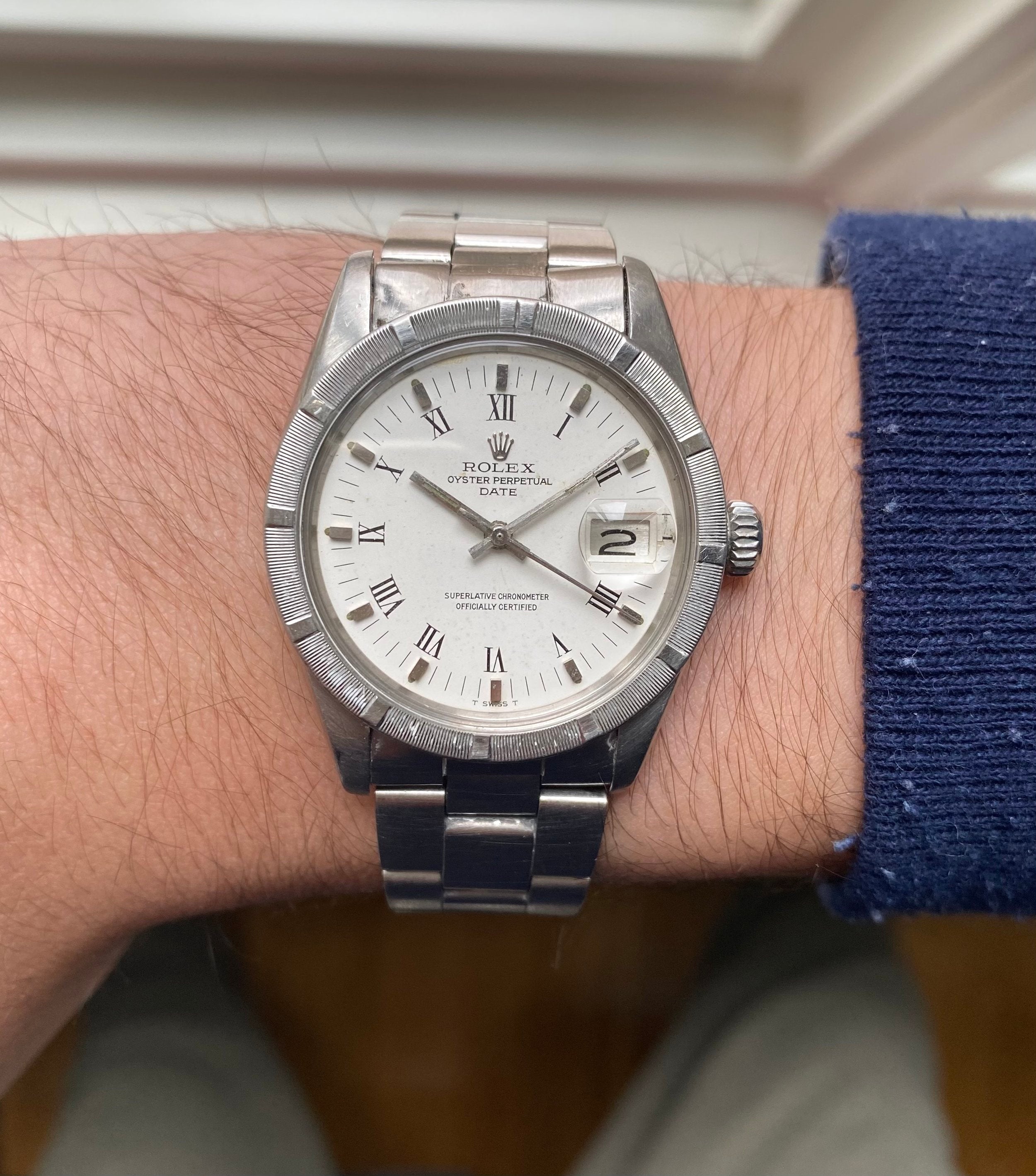 Rolex Oyster Perpetual ref. 1501 — White Roman Numeral Dial