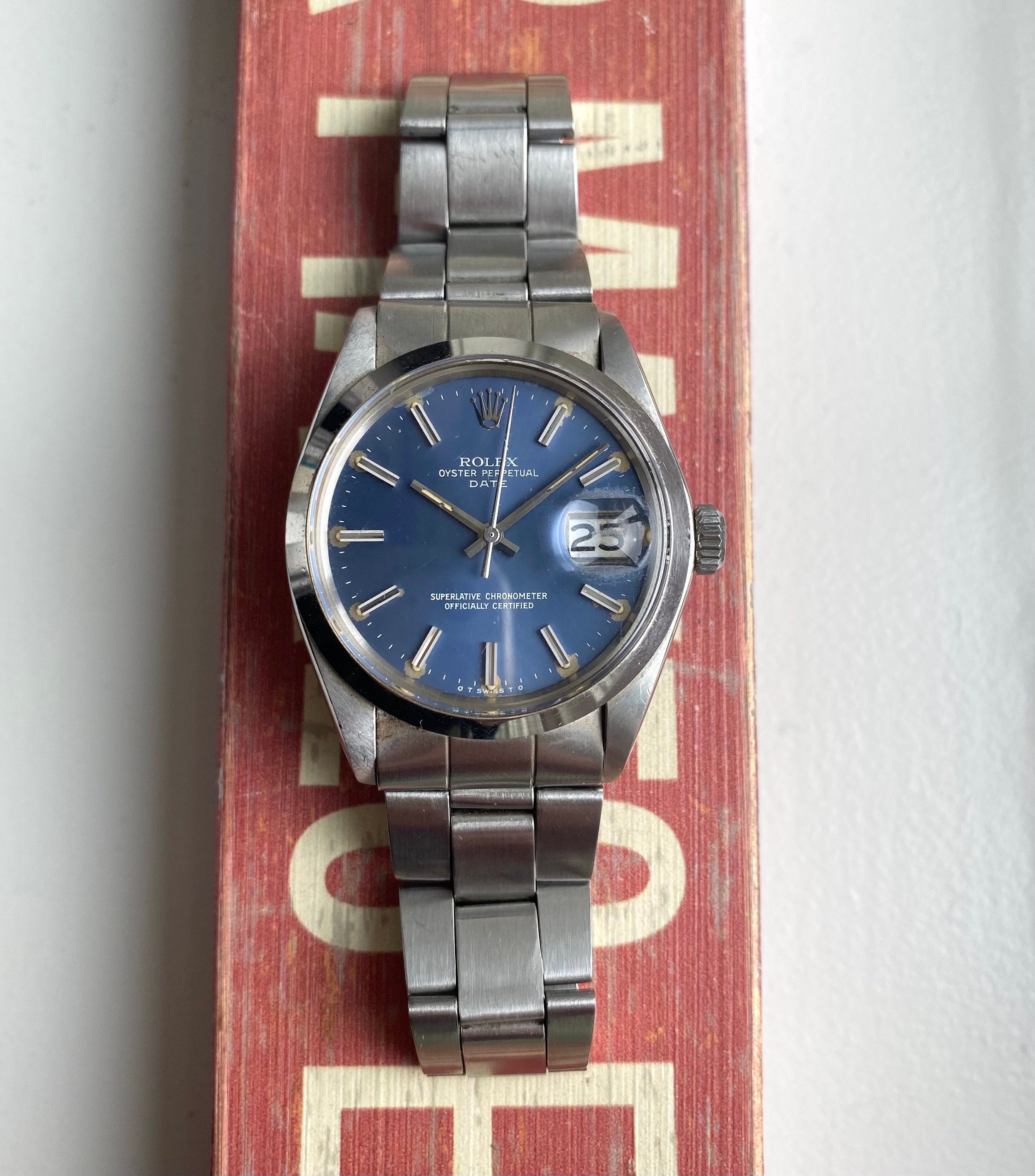 Rolex Oysterperpetual ref. 1500 — Blue Sigma Dial