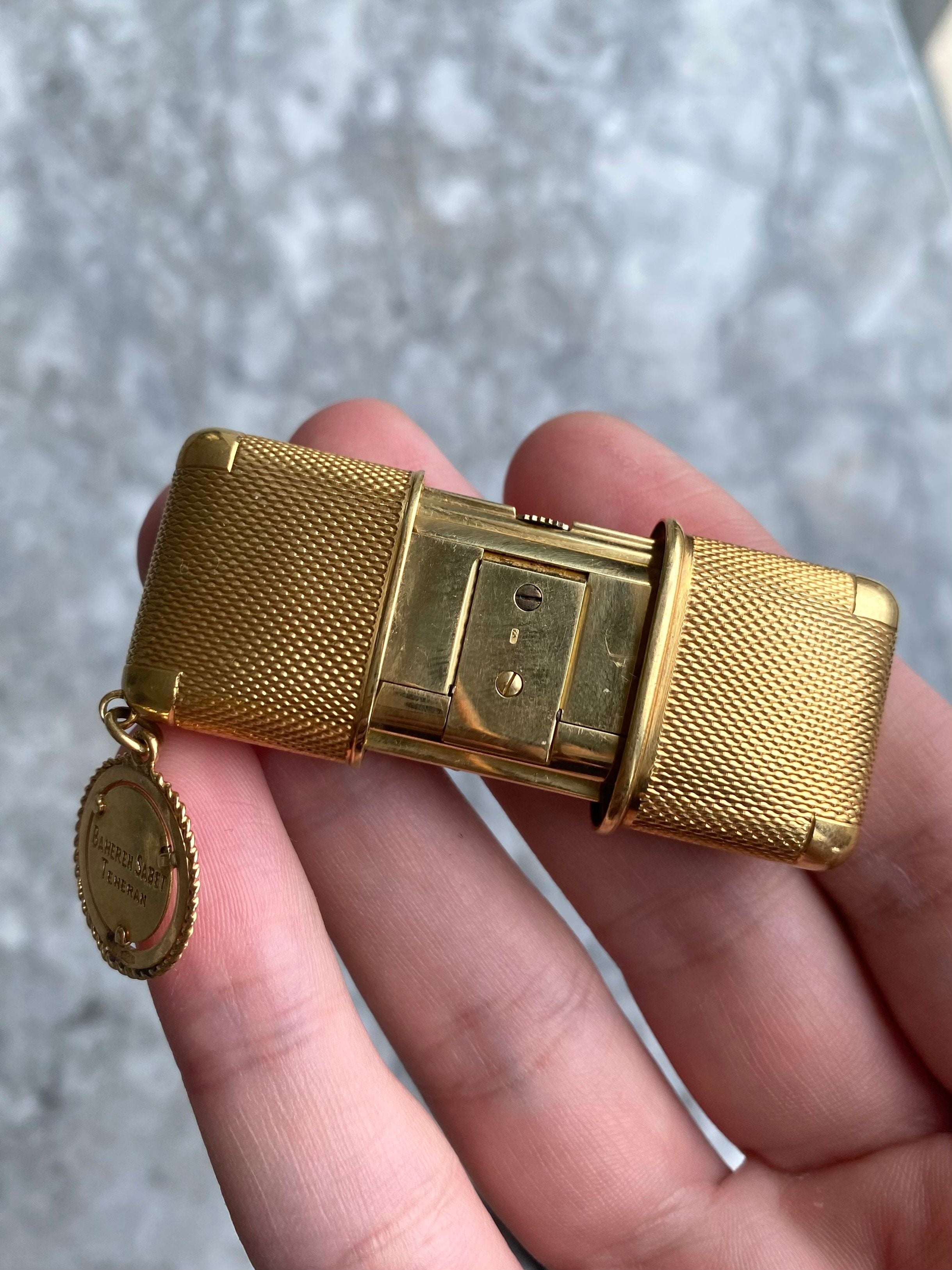 Movado Travel Clock - 18K Yellow Gold