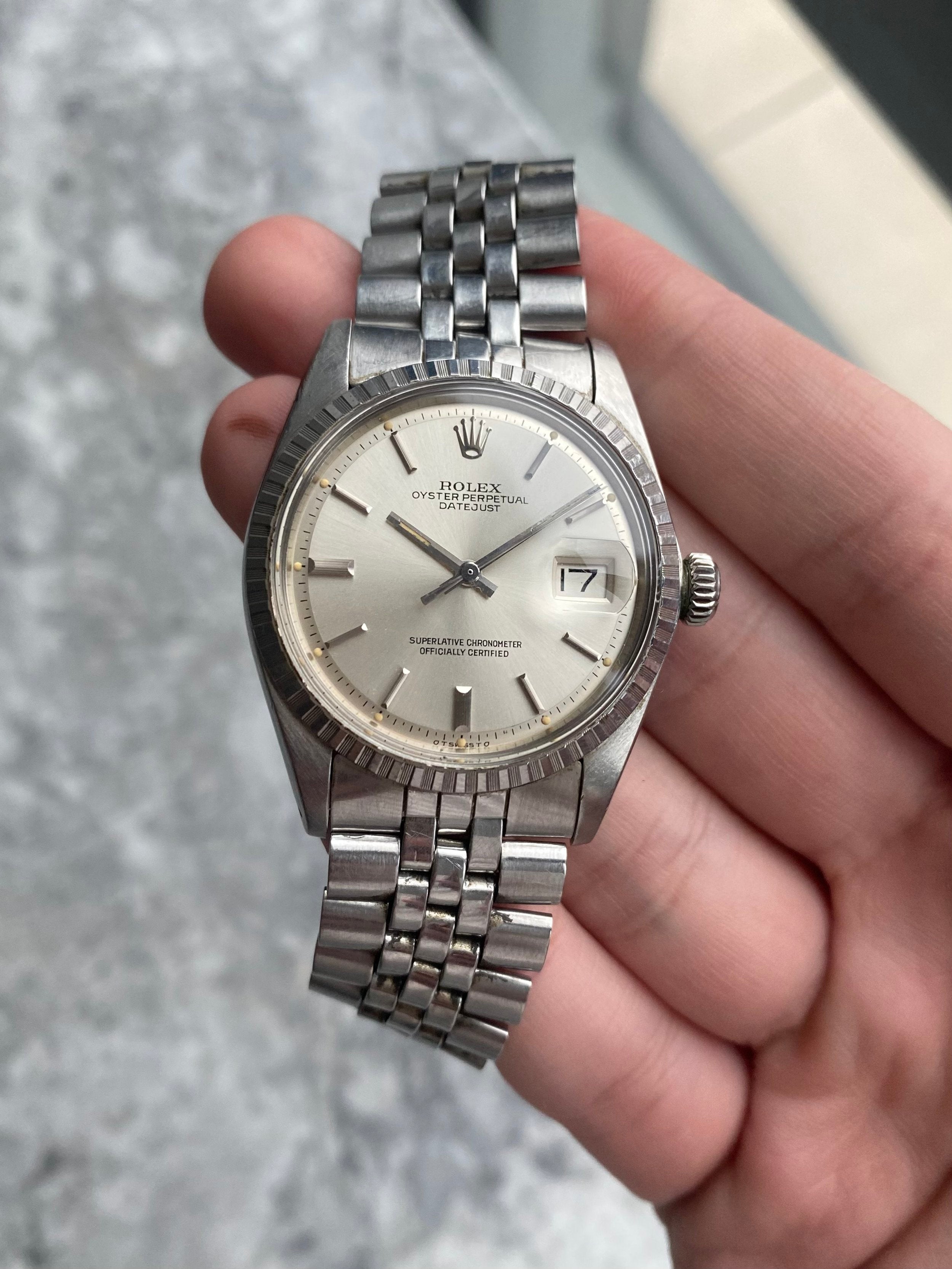 Rolex Datejust 1603 - Silver Sigma Dial.