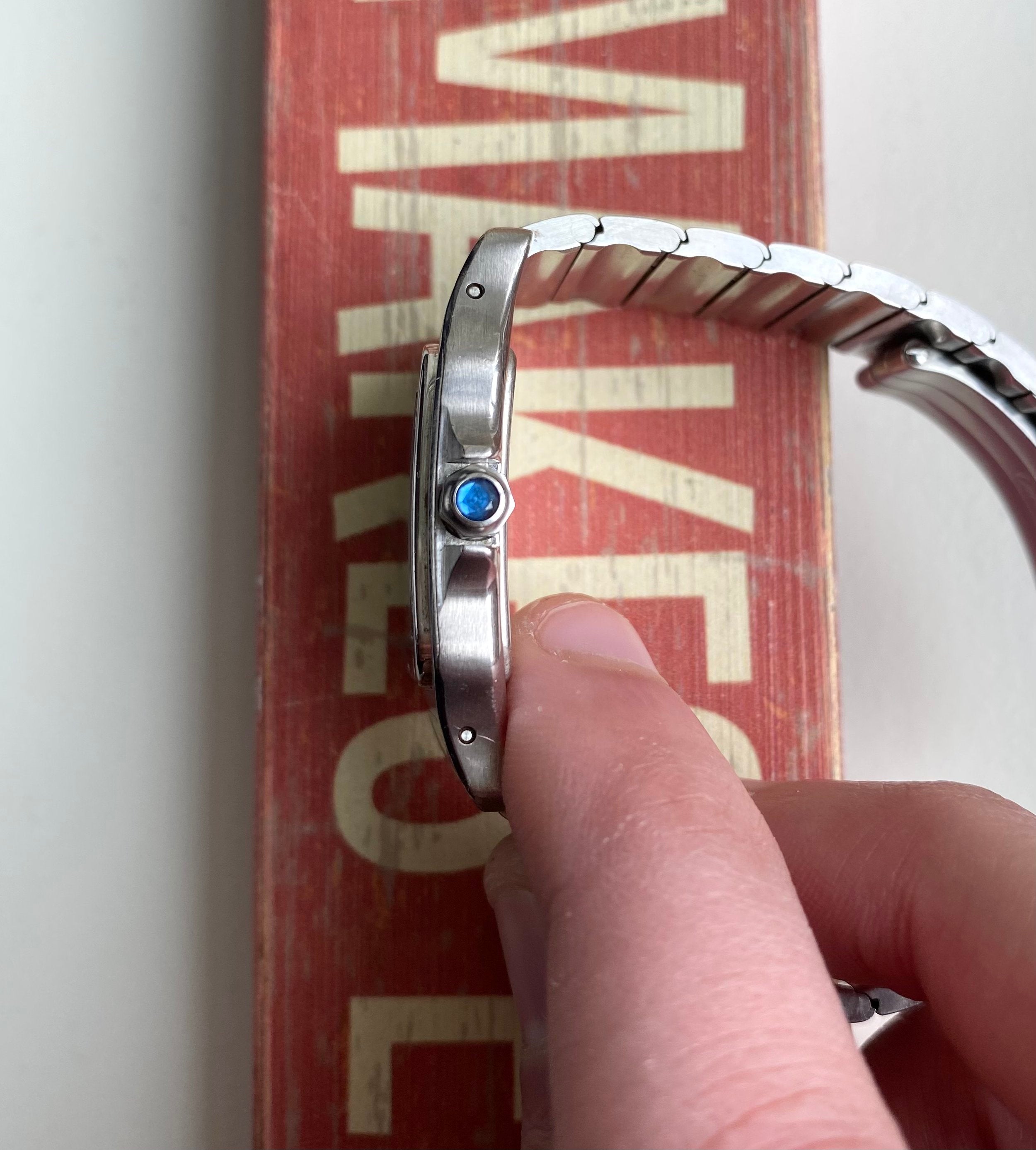 Cartier Santos — Cream Roman Numerals