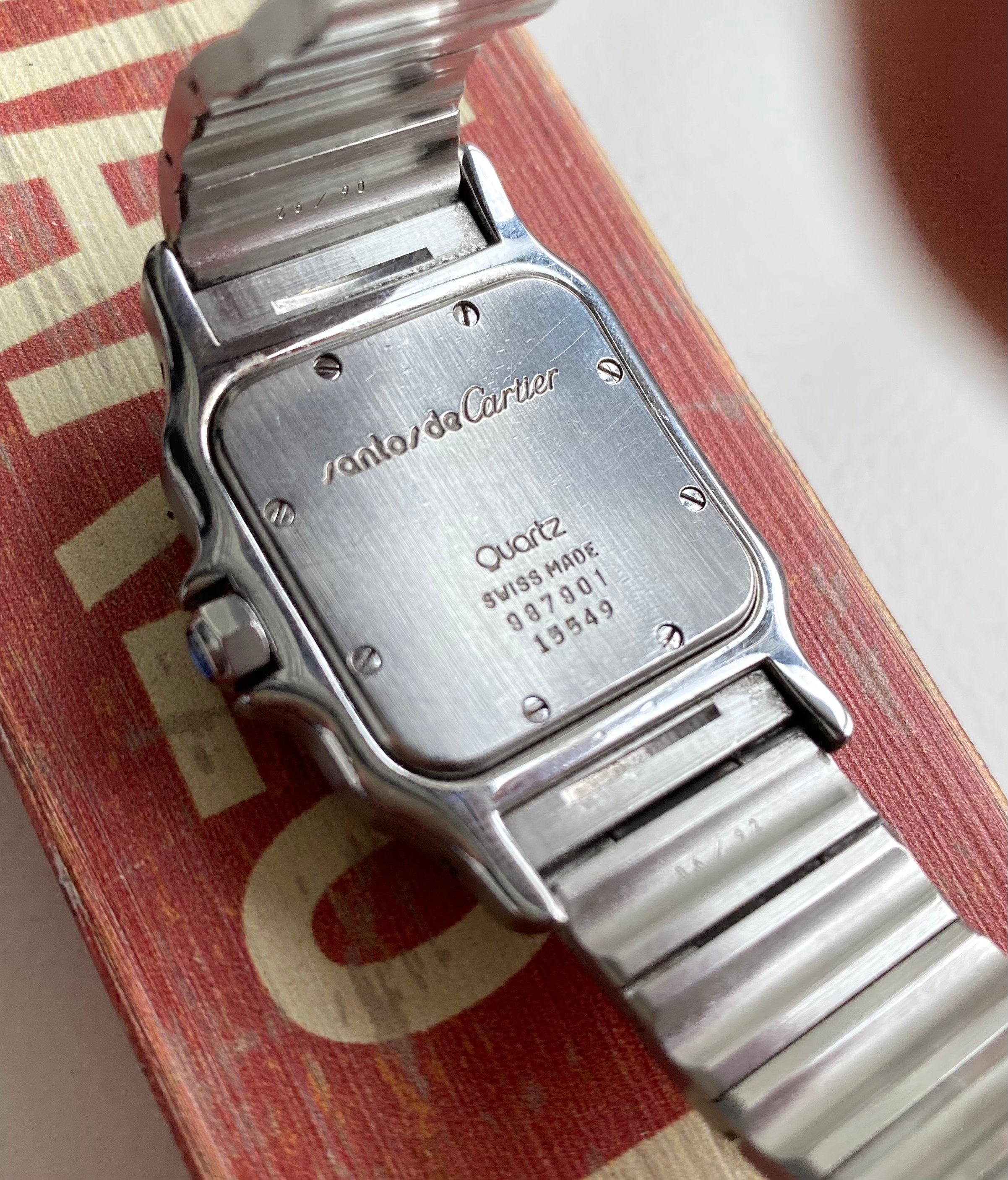 Cartier Santos — Cream Roman Numerals