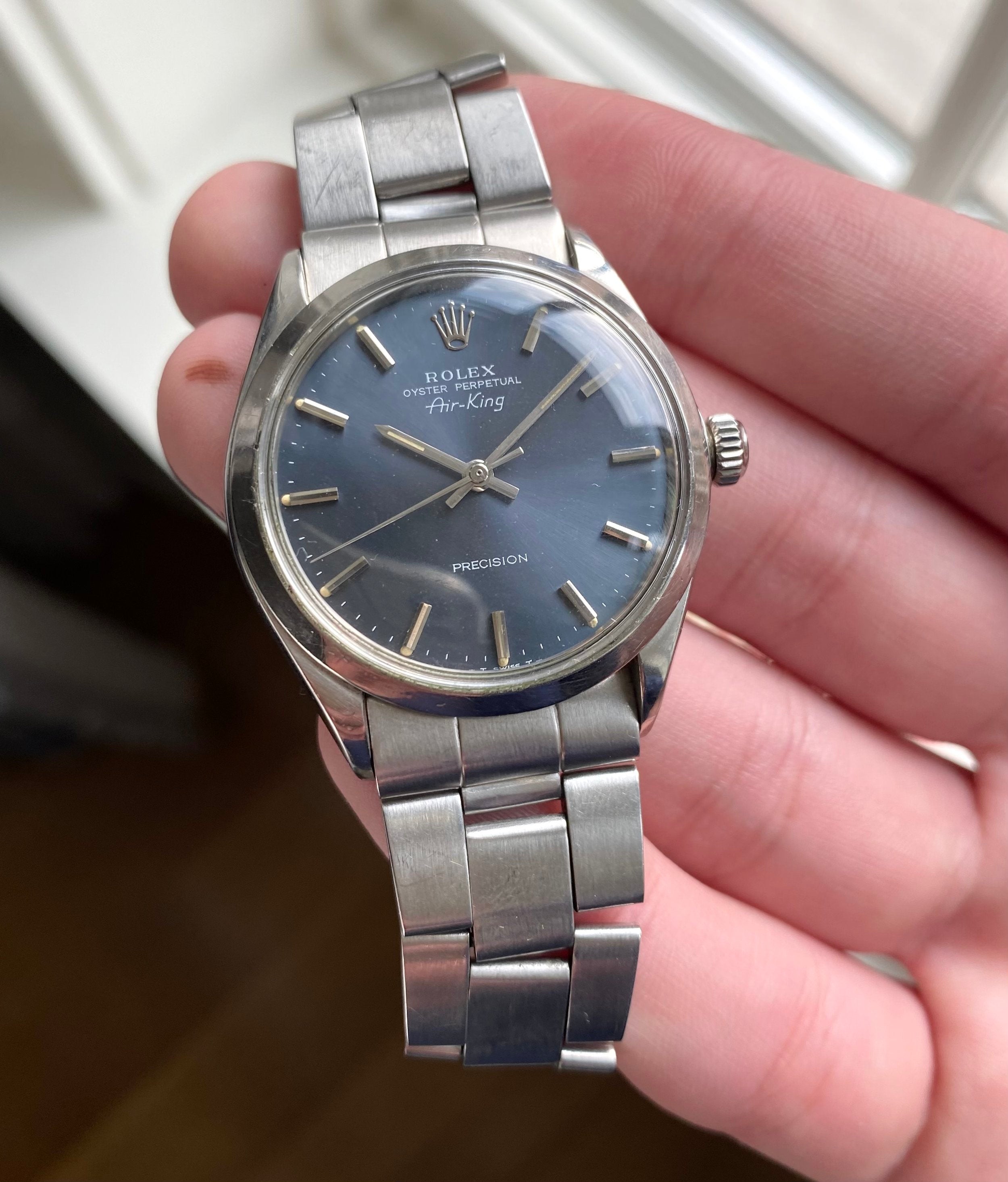 Rolex Air King Precision ref. 5500 — Grey Dial