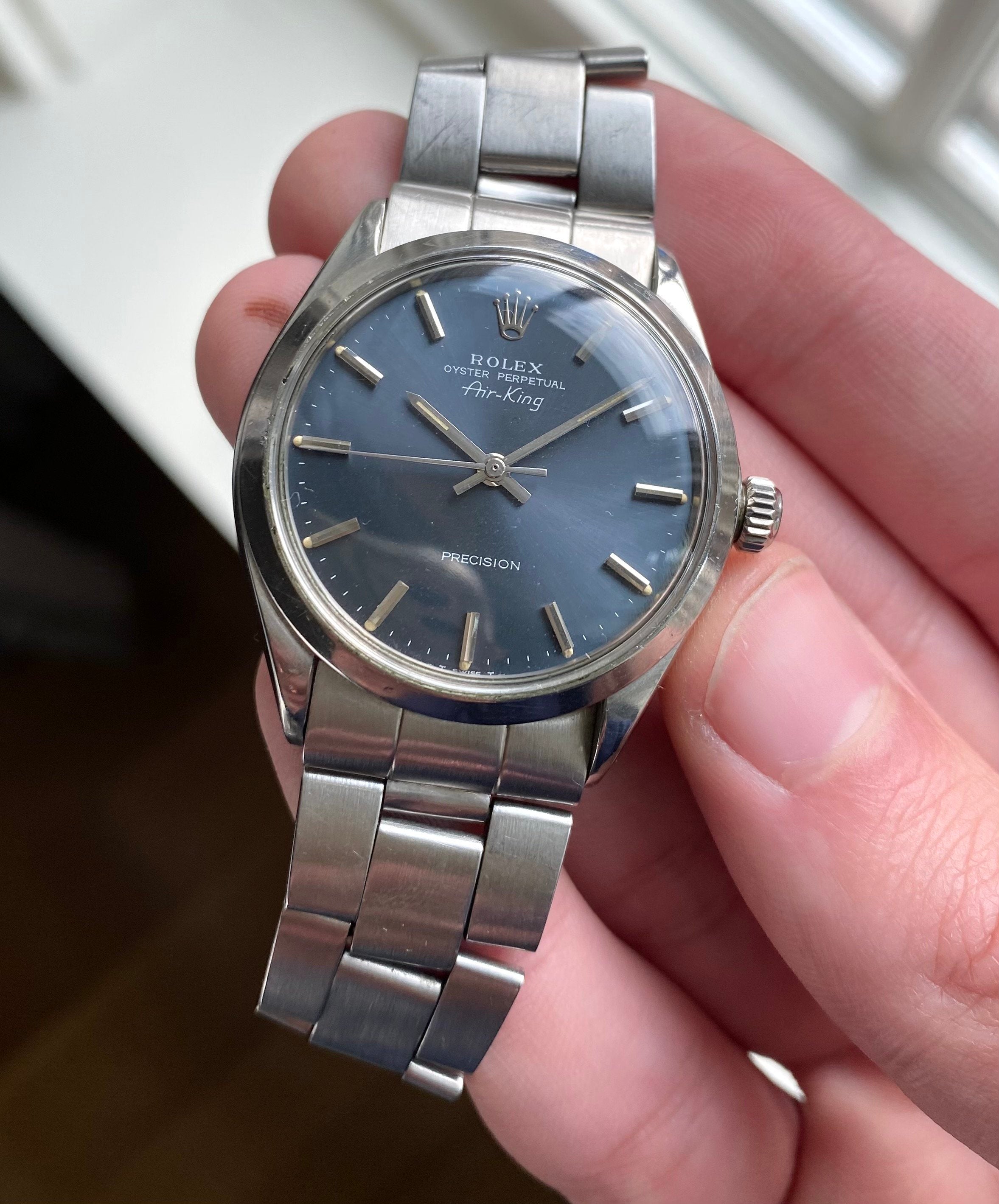 Rolex Air King Precision ref. 5500 — Grey Dial