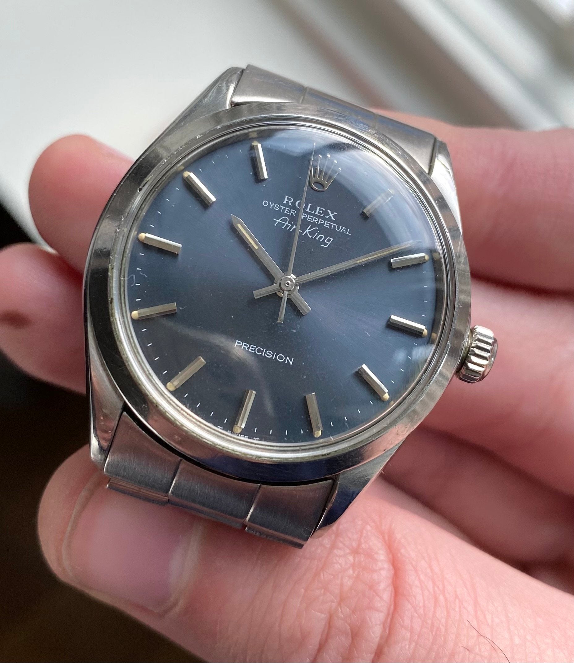 Rolex Air King Precision ref. 5500 — Grey Dial