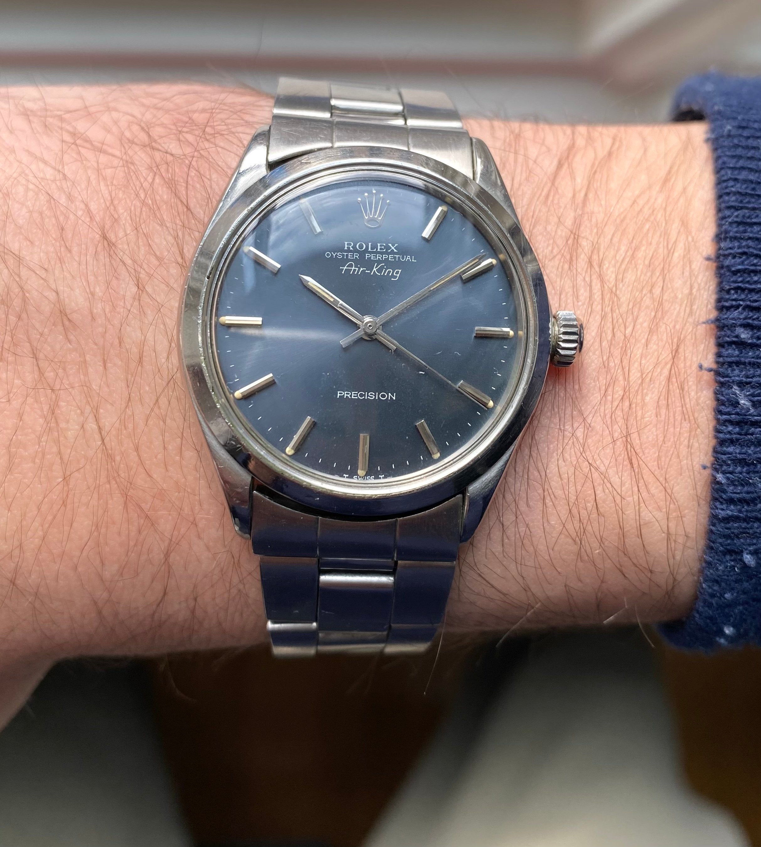 Rolex Air King Precision ref. 5500 — Grey Dial