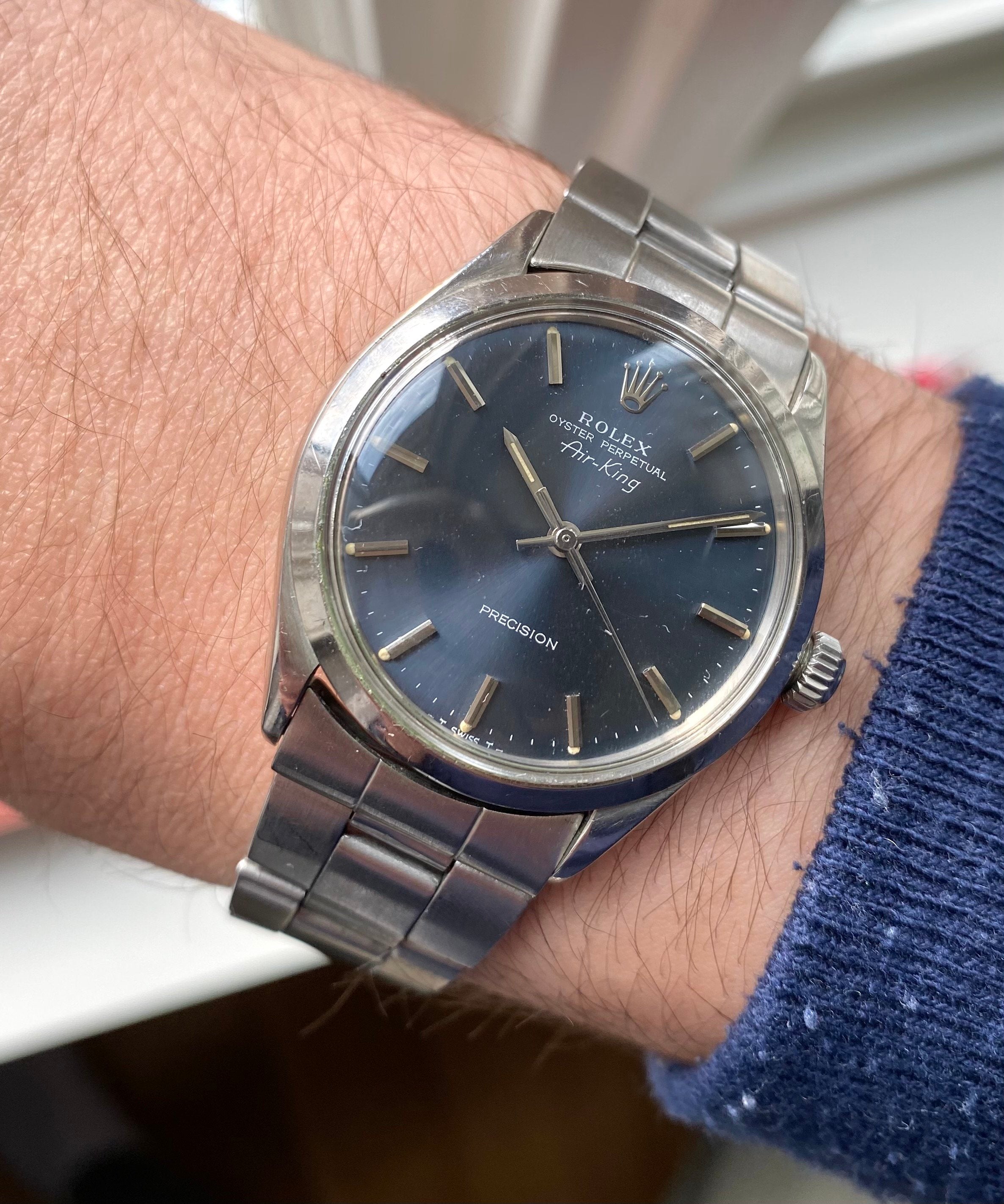 Rolex Air King Precision ref. 5500 — Grey Dial