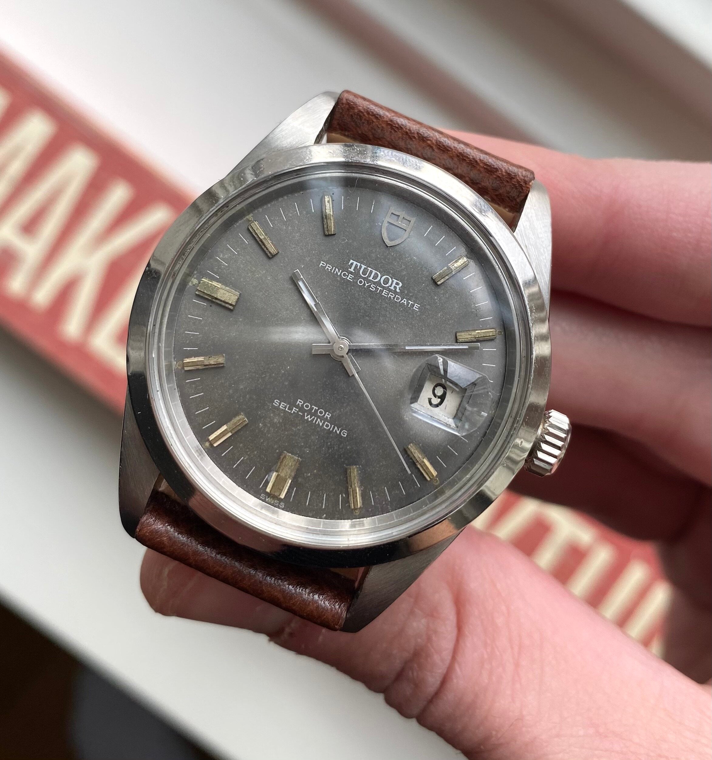 Tudor Oysterdate "Jumbo" — Grey Dial with Service Papers