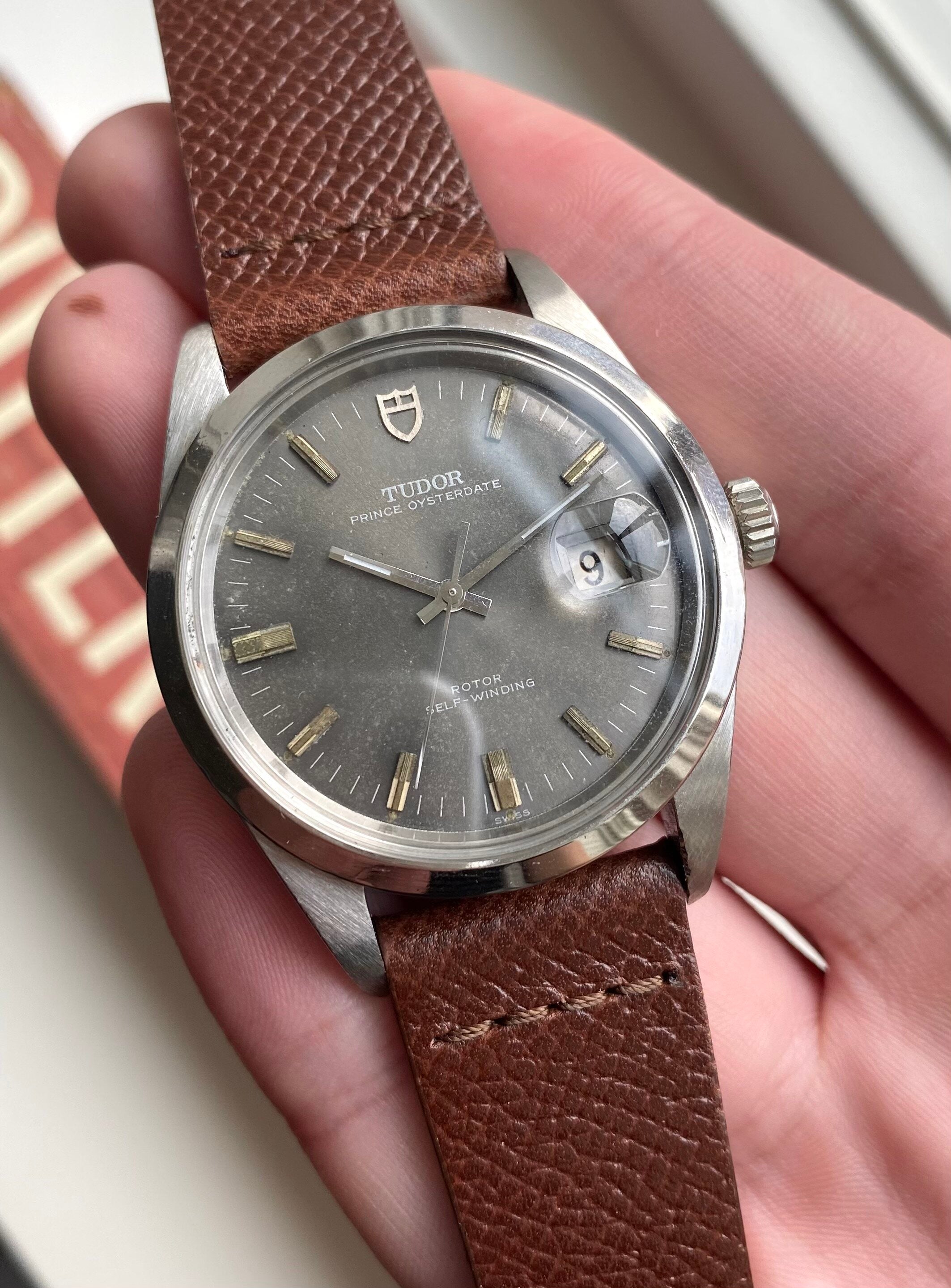Tudor Oysterdate "Jumbo" — Grey Dial with Service Papers