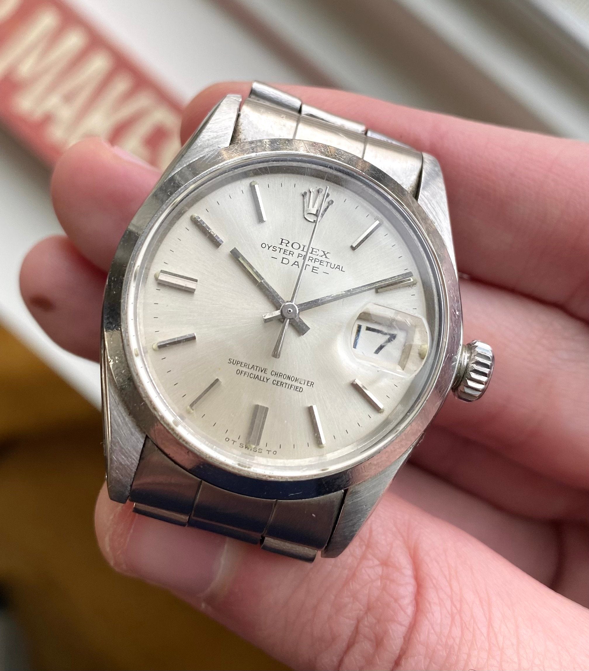 Rolex Oyster Perpetual ref. 1500 — Silver Sigma Dial
