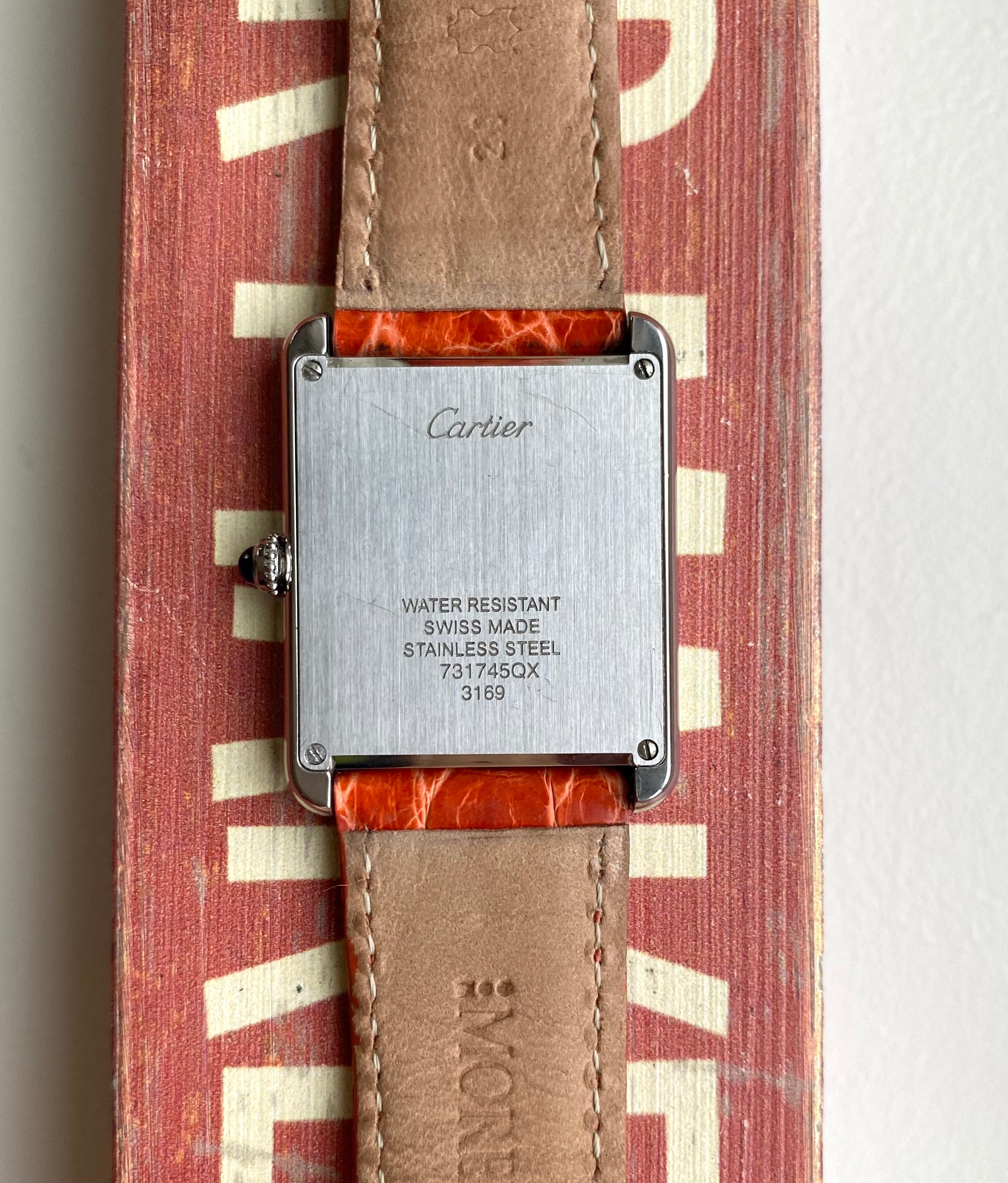 Cartier Tank Solo ref. 3169 — Python Dial