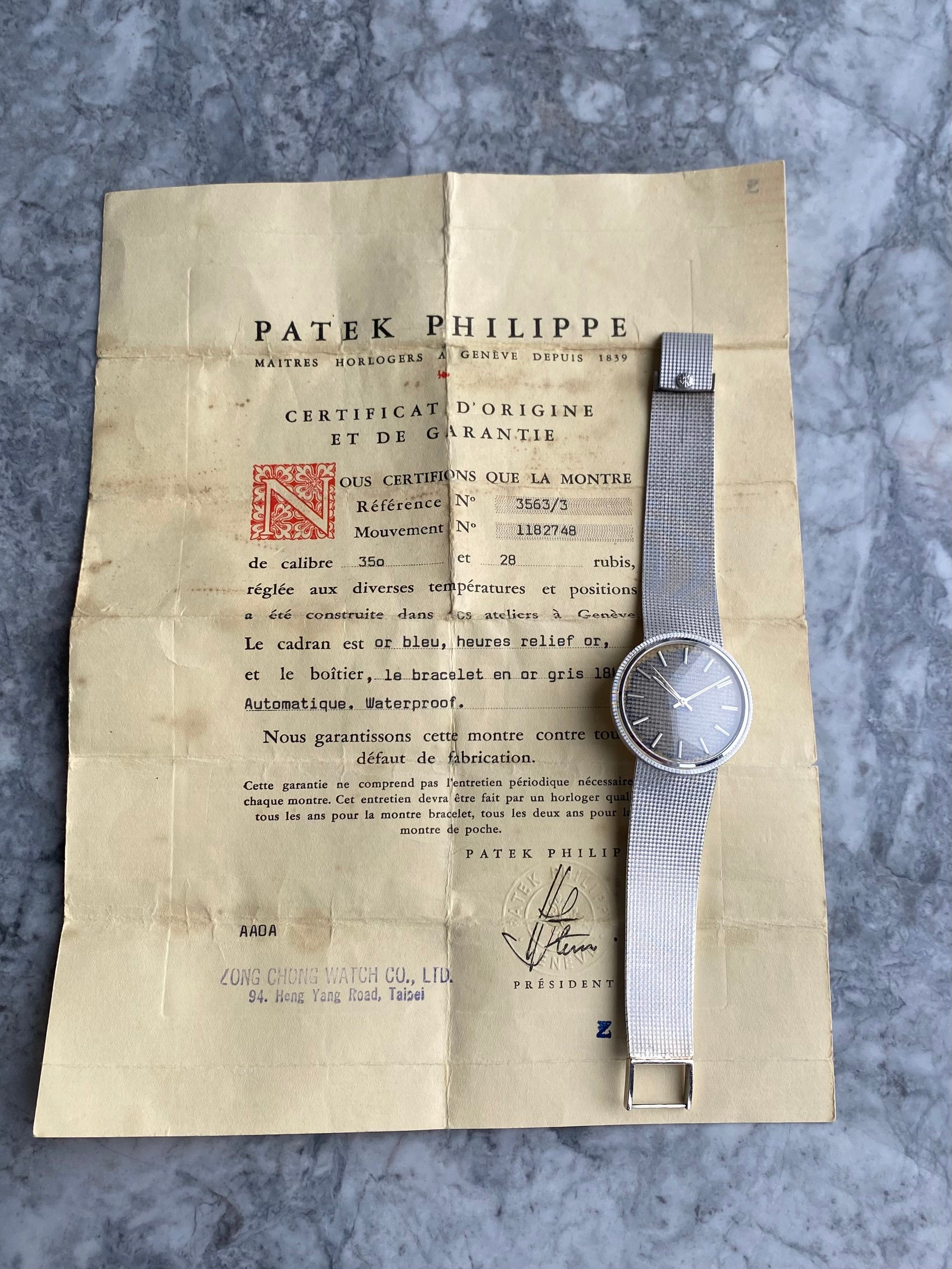 Patek Philippe 3653 - 18K White Gold w/ Papers