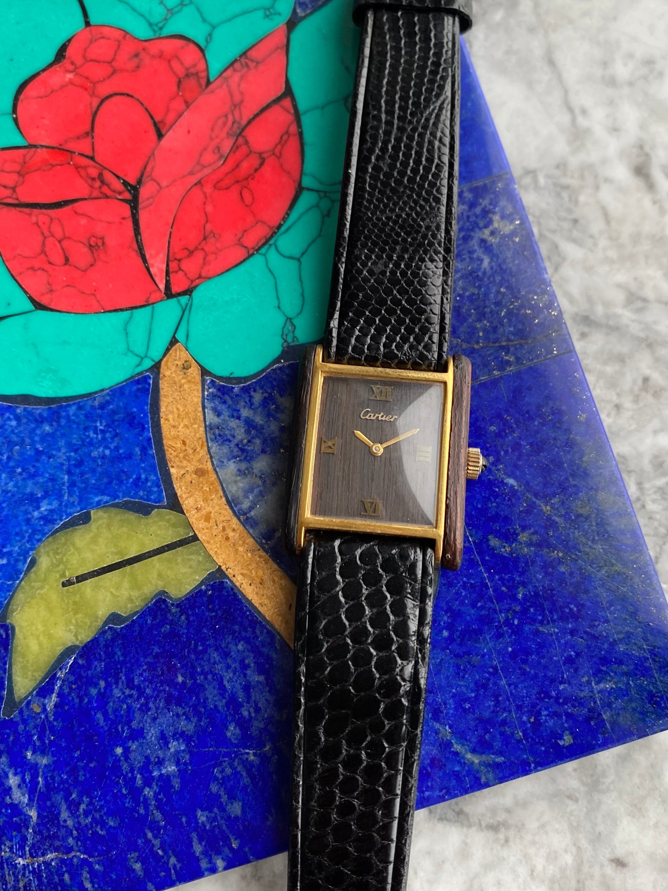 Cartier Tank - Wood Dial.