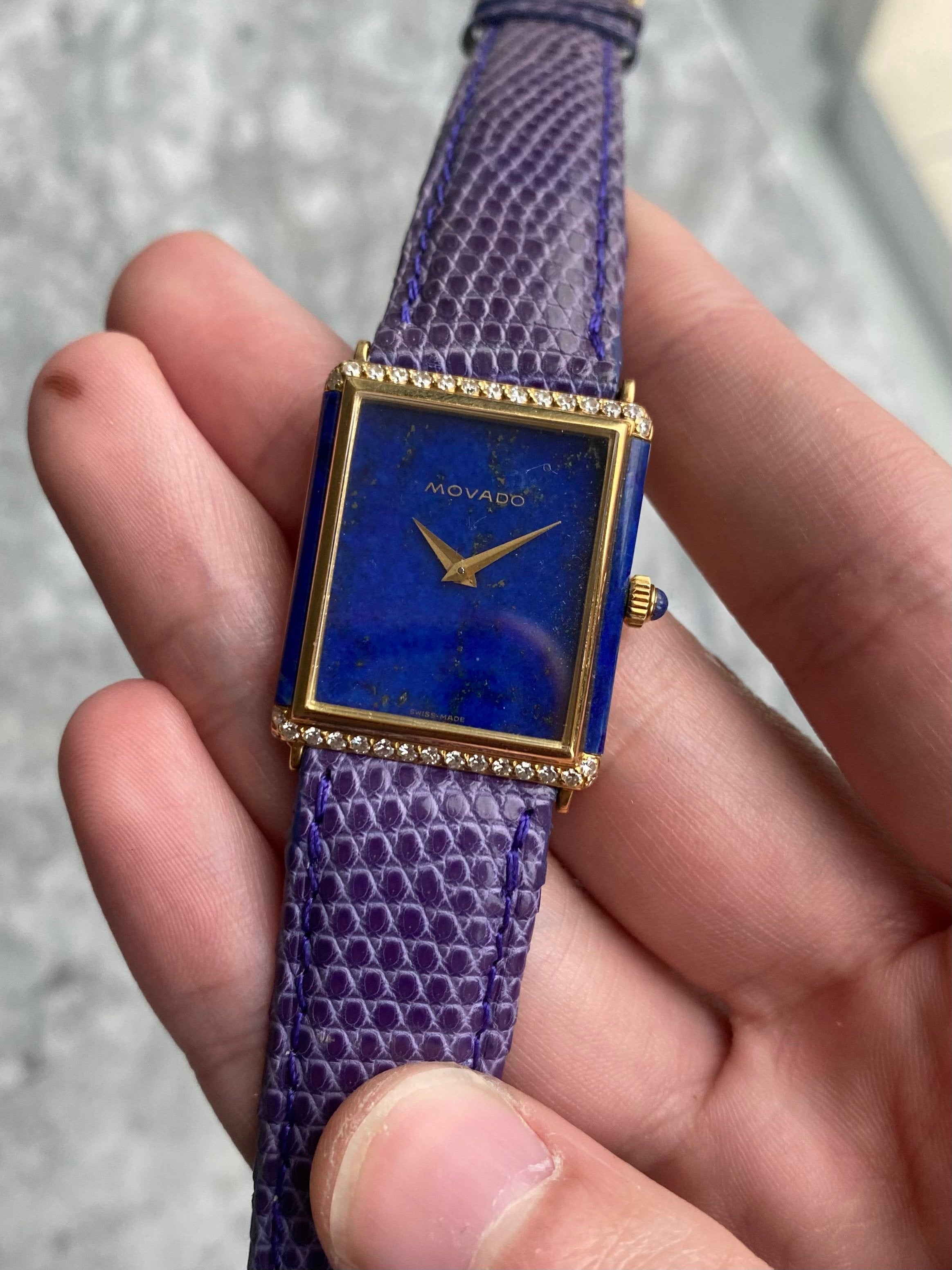 Movado Lapis & Diamonds - 18K Gold