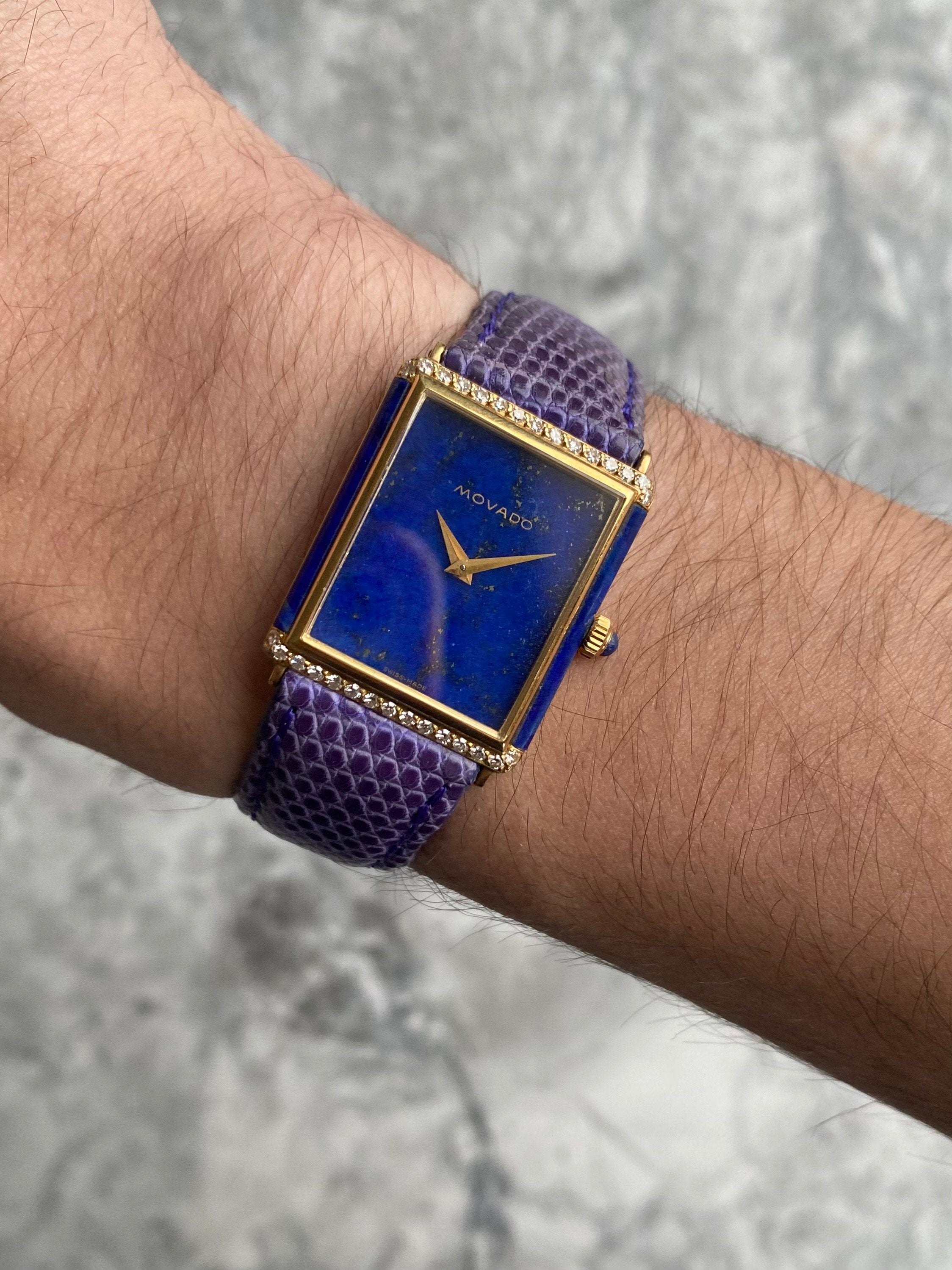 Movado Lapis & Diamonds - 18K Gold