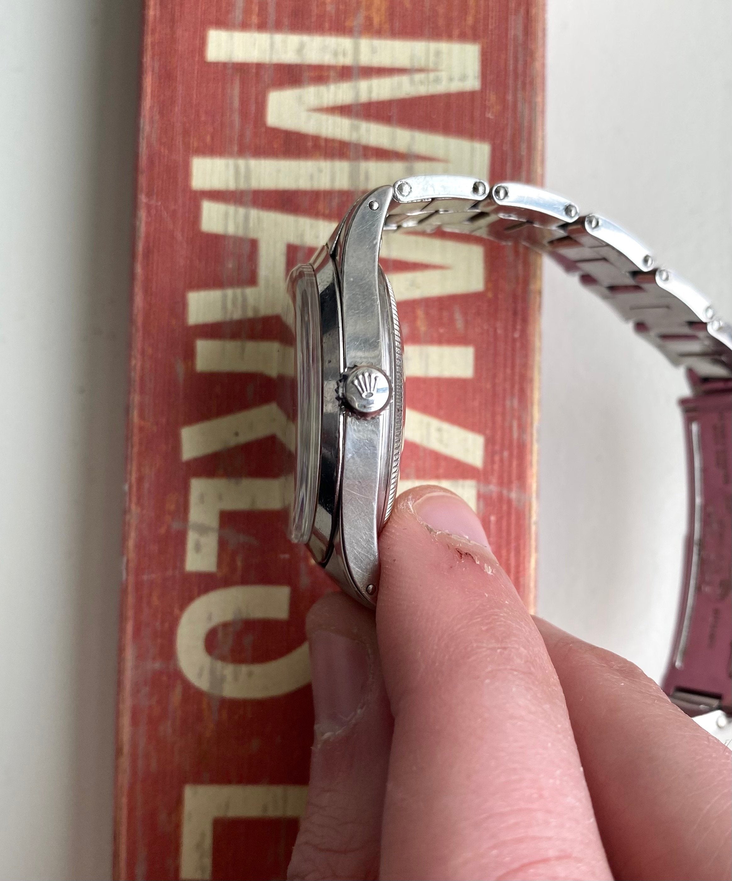 Rolex Oyster Perpetual ref. 6532 — "Explorer" Patina Dial