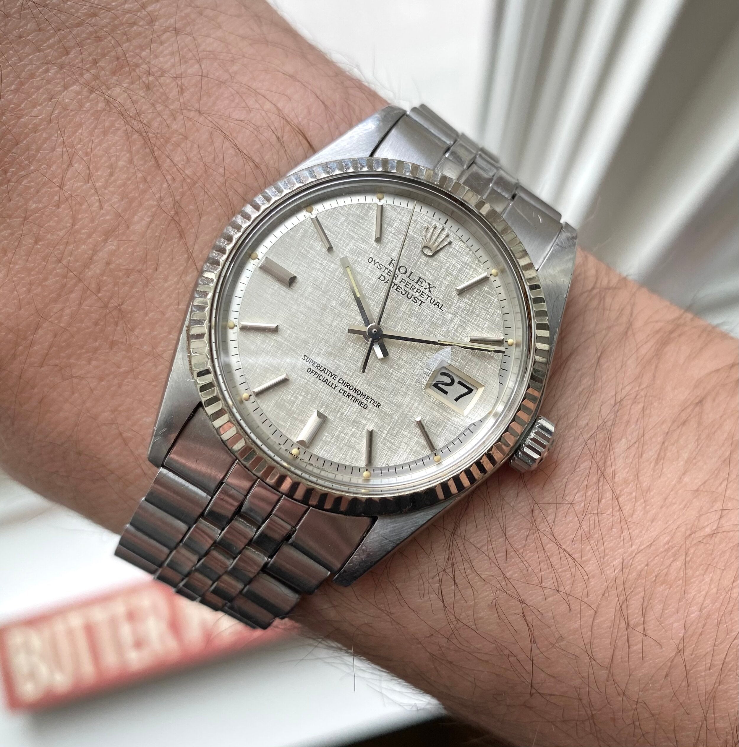 Rolex Datejust ref. 1601 — Linen Dial