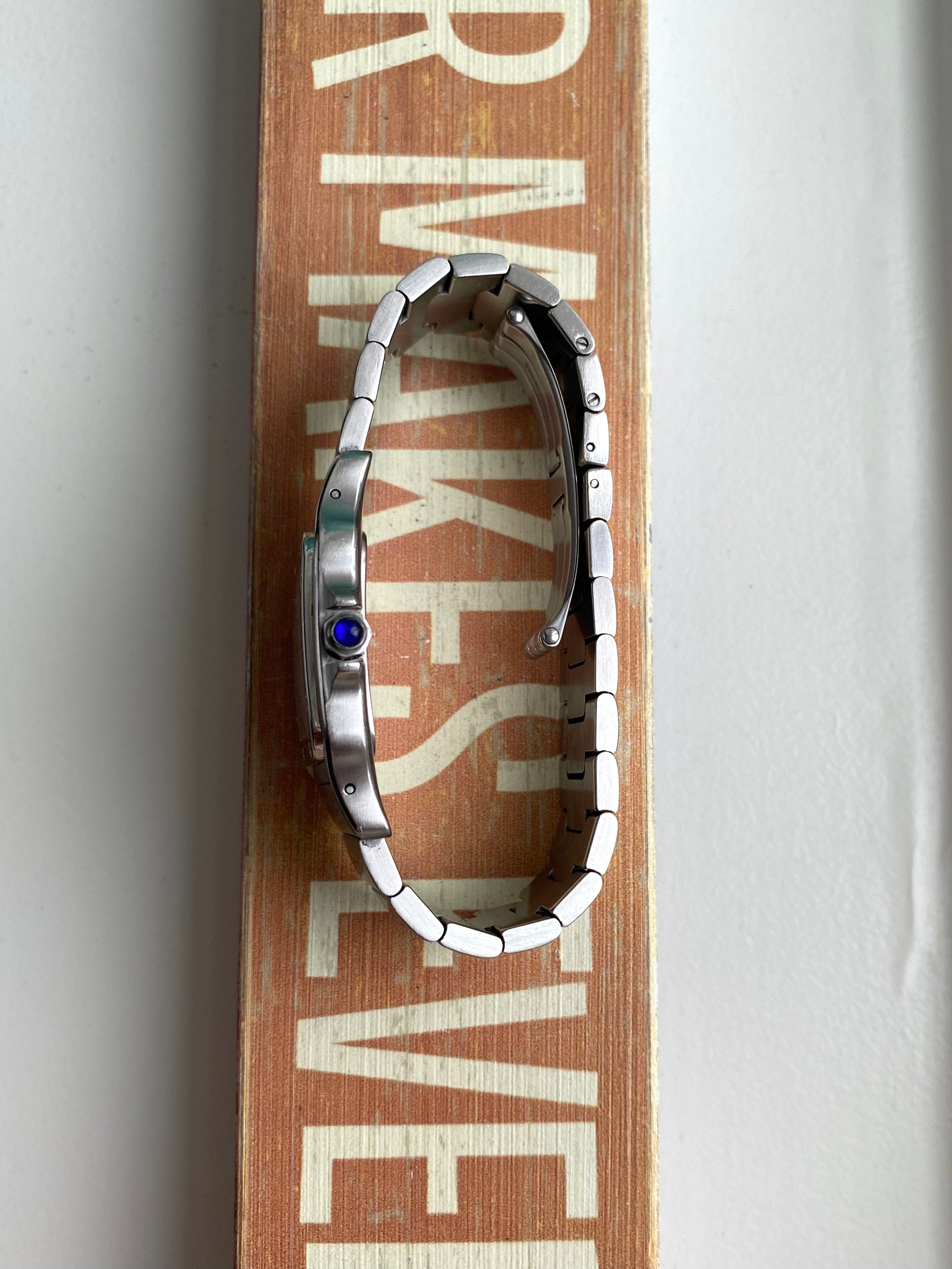 Cartier Santos 1564 - Blue Roman Numerals.