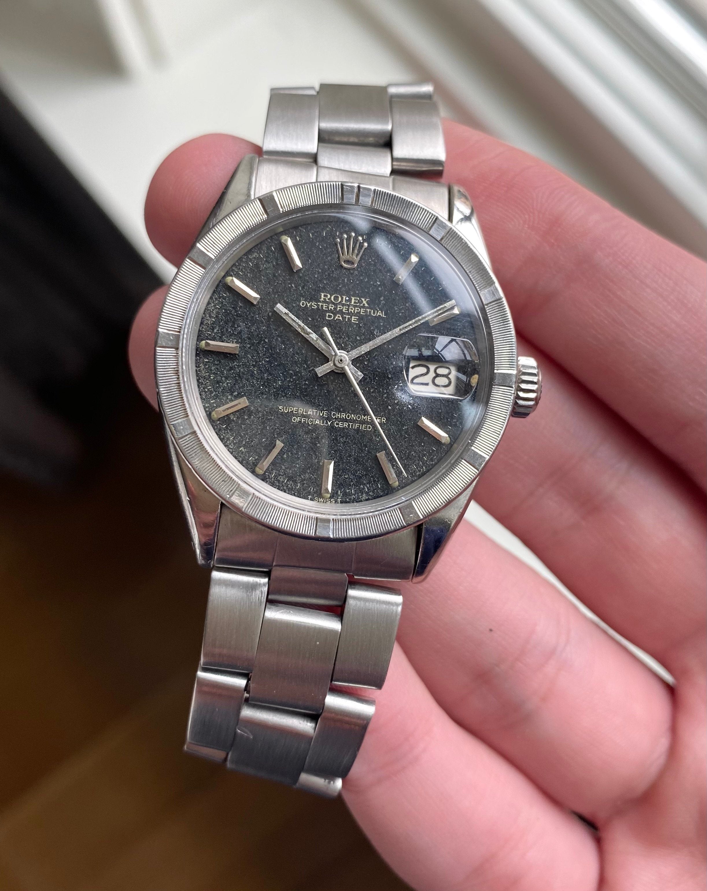 Rolex Oysterperpetual ref. 1501 — Black Gilt Dial