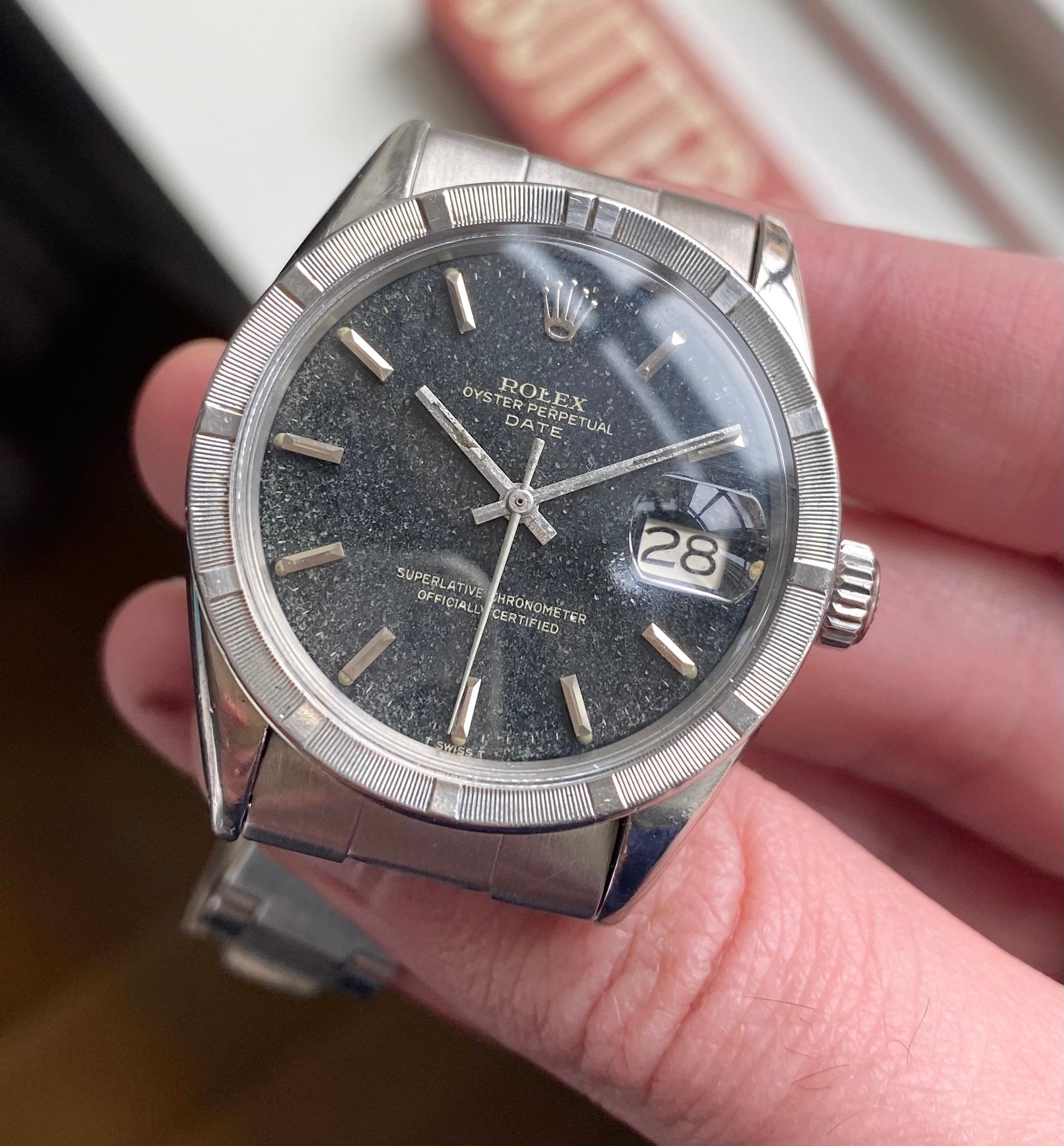 Rolex Oysterperpetual ref. 1501 — Black Gilt Dial