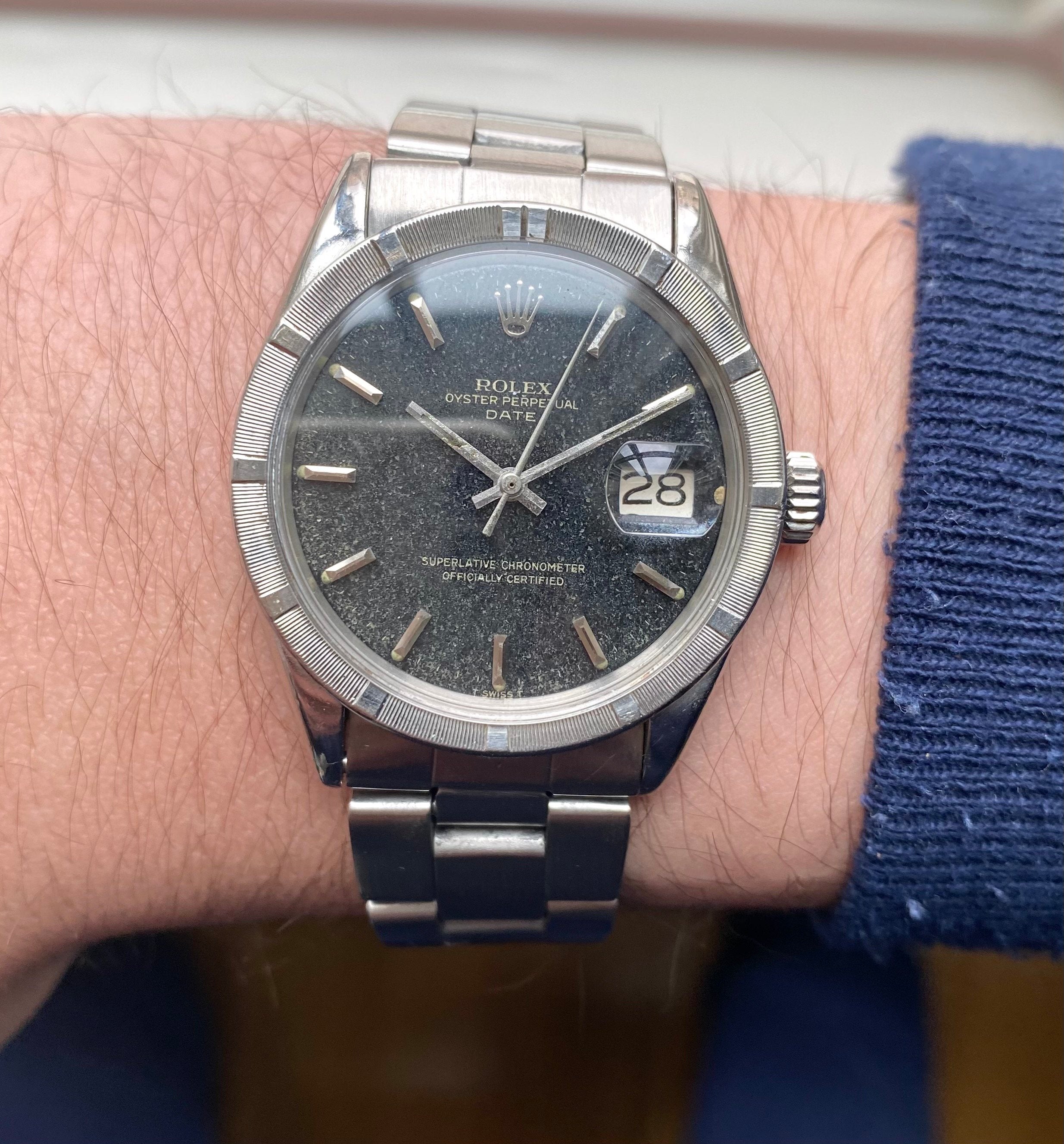 Rolex Oysterperpetual ref. 1501 — Black Gilt Dial