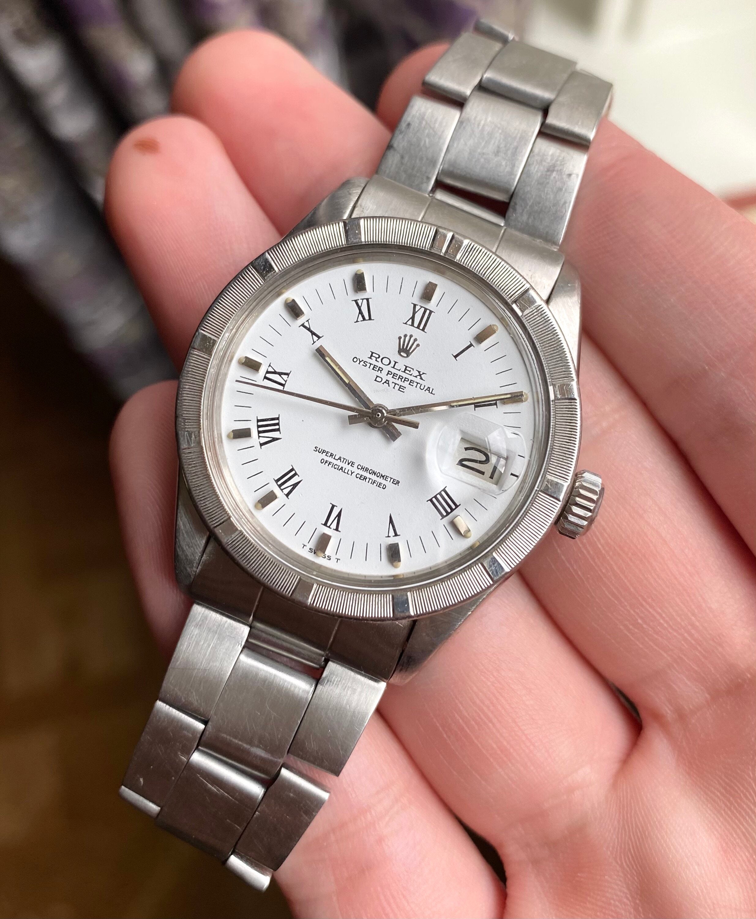 Rolex Oyster Perpetual Date ref. 1501 — "Buckley" Dial