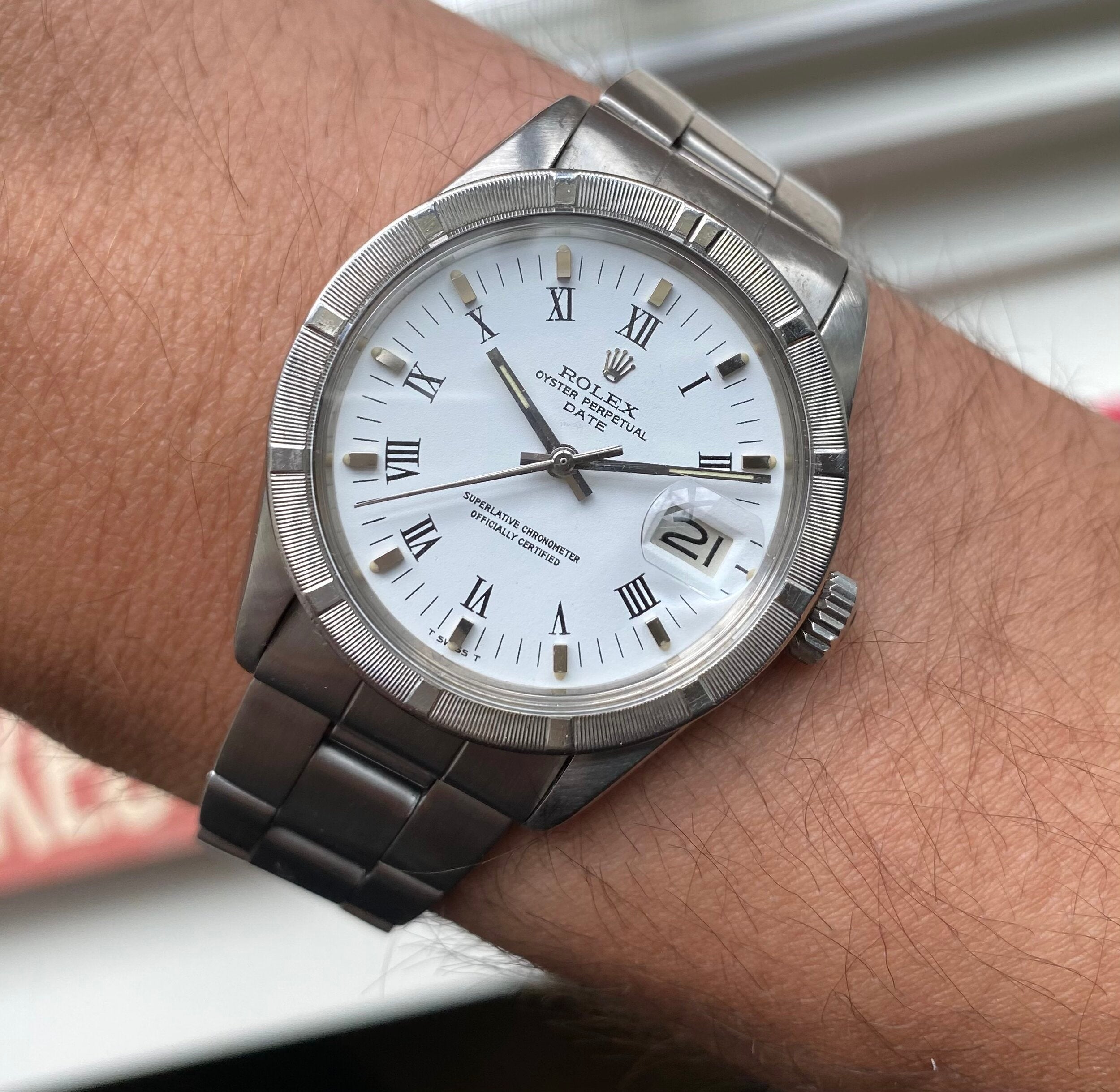 Rolex Oyster Perpetual Date ref. 1501 — "Buckley" Dial