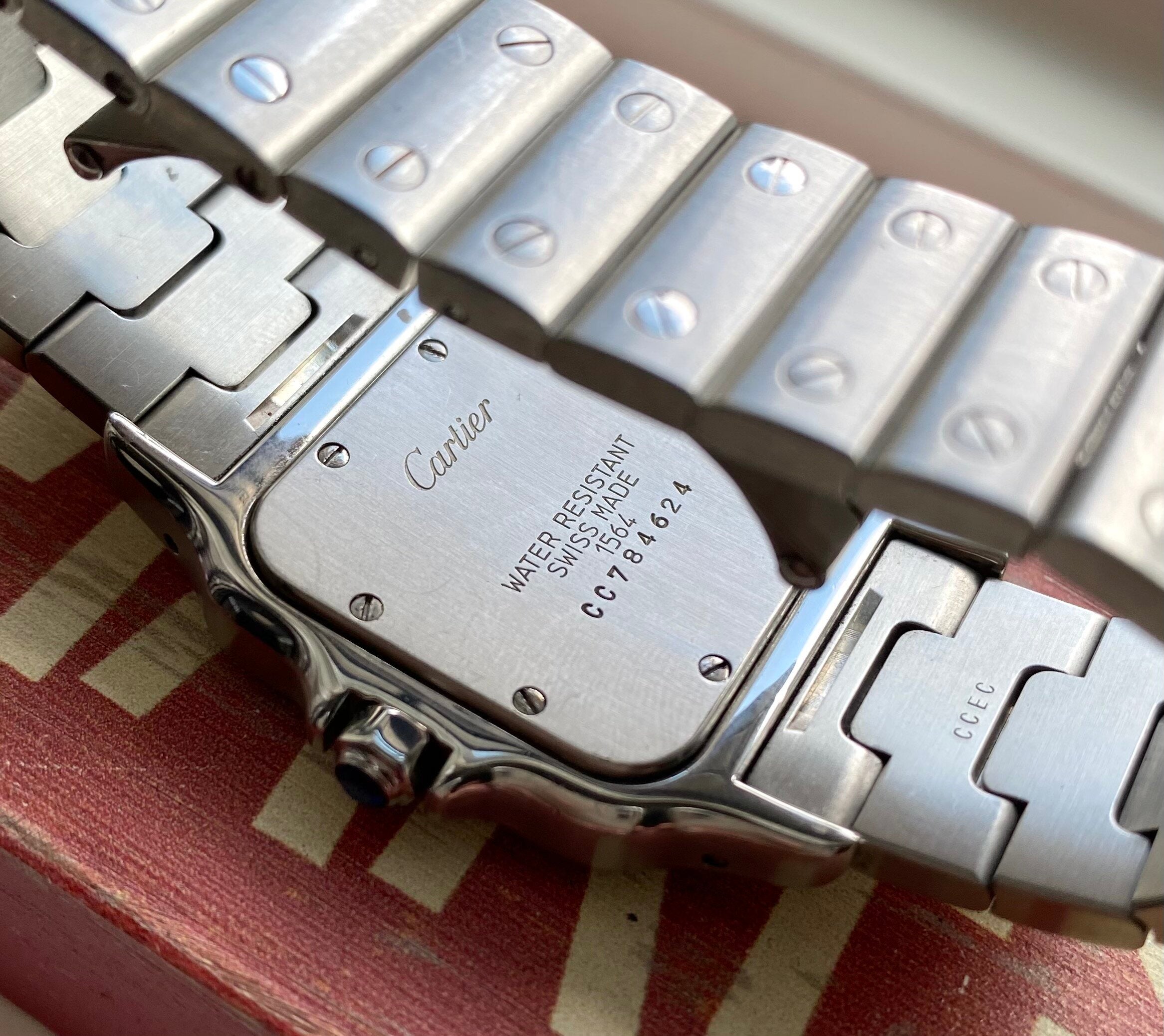 Cartier Santos Galbée — Blue Roman Numeral Dial