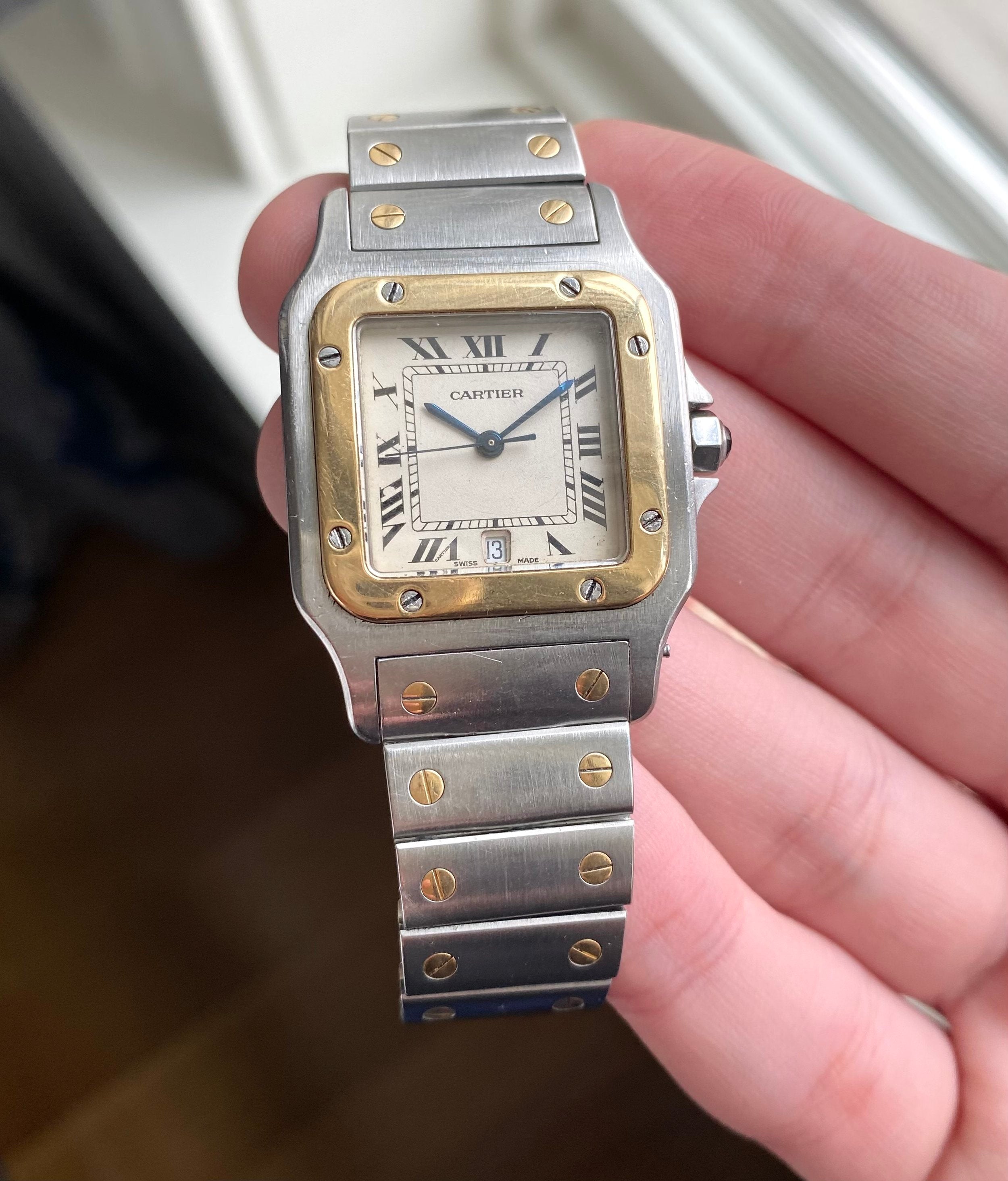 Cartier Santos ref. 1564 — White Roman Numeral Dial