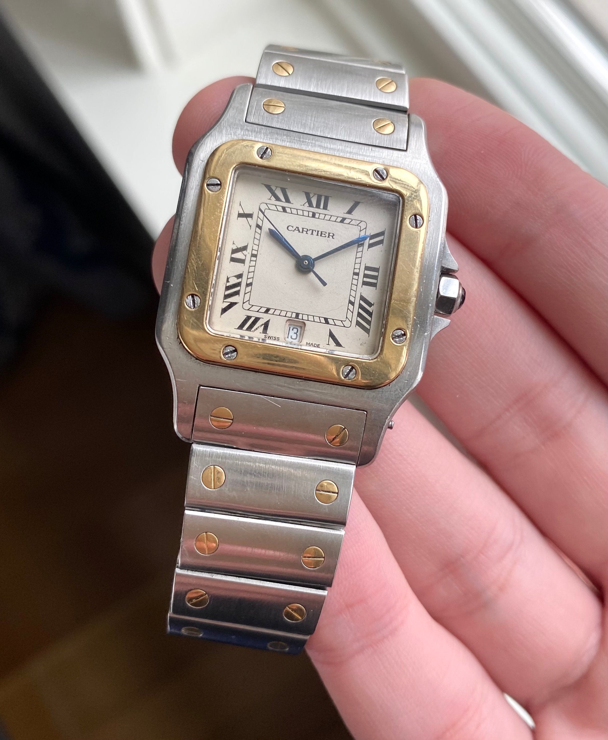 Cartier Santos ref. 1564 — White Roman Numeral Dial