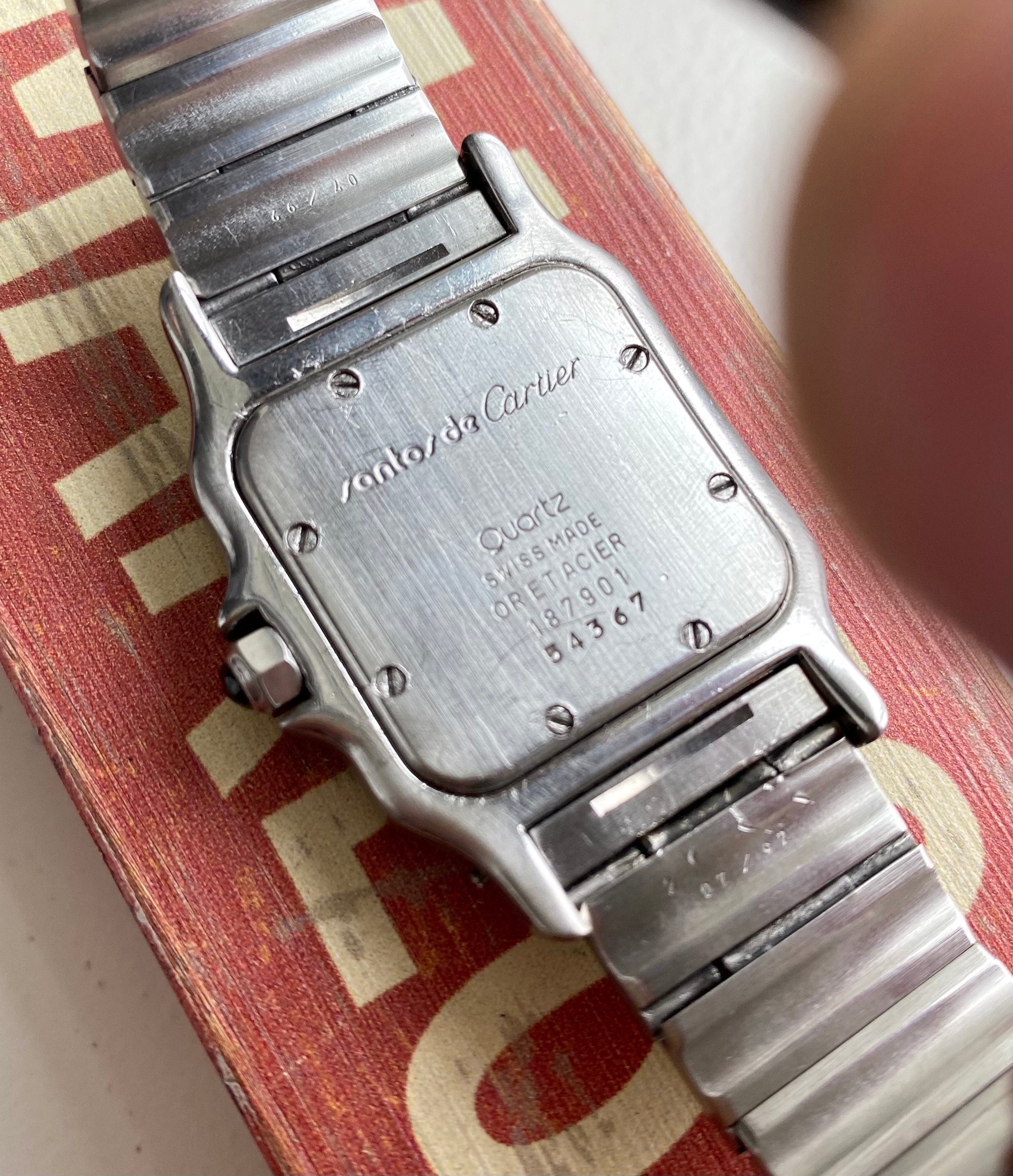 Cartier Santos ref. 1564 — White Roman Numeral Dial