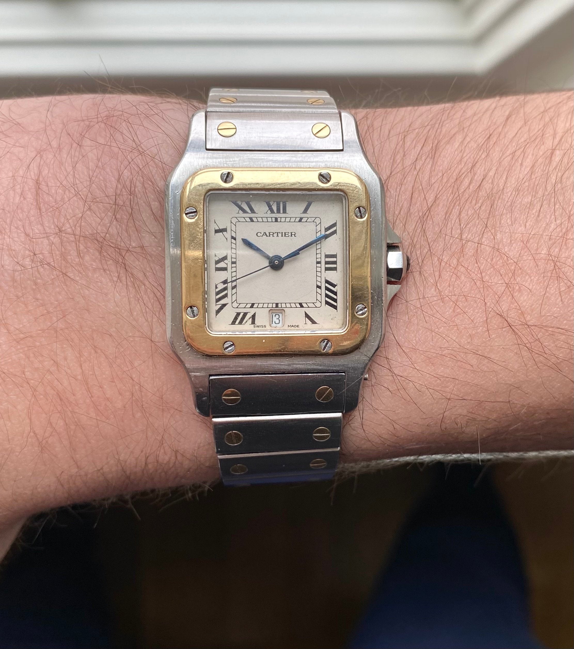 Cartier Santos ref. 1564 — White Roman Numeral Dial