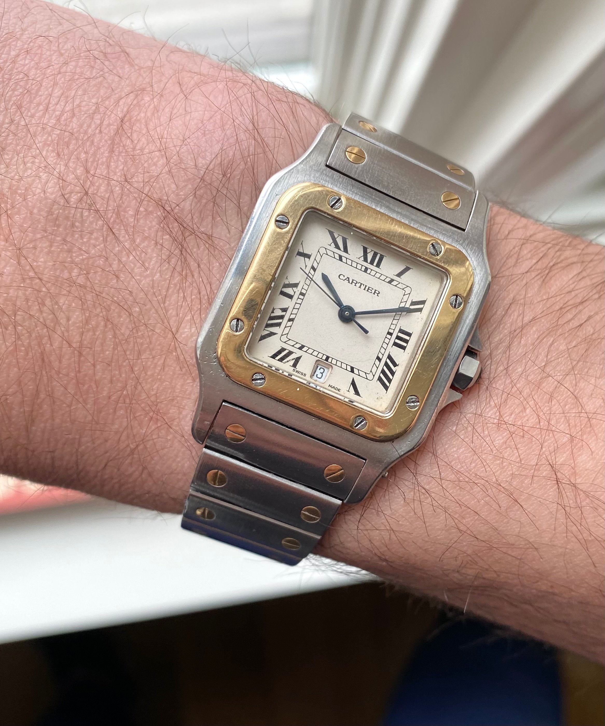 Cartier Santos ref. 1564 — White Roman Numeral Dial