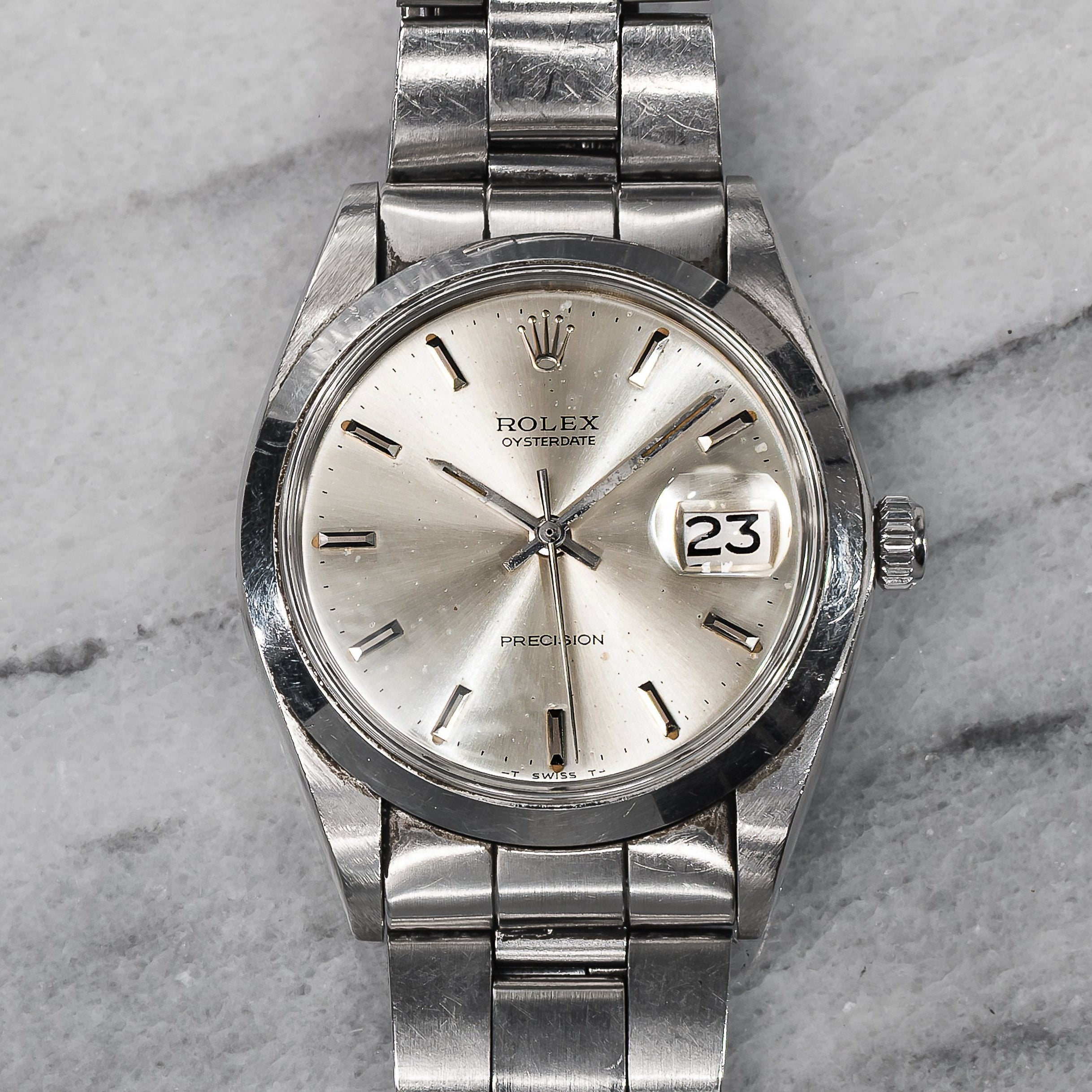 Rolex Oysterdate Precision 6694 – Silver Dial