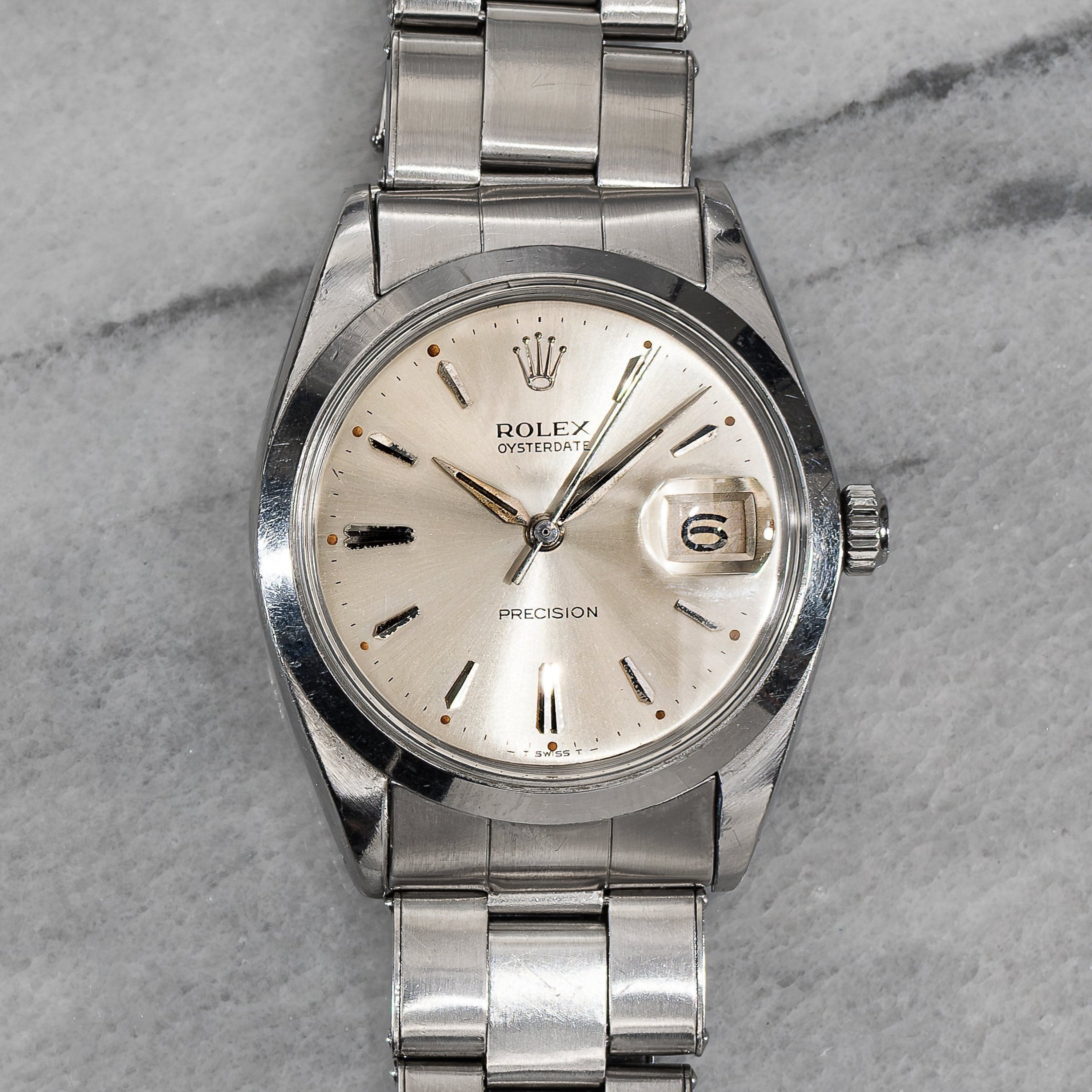Rolex Oysterdate Precision 6694 – Silver Dial