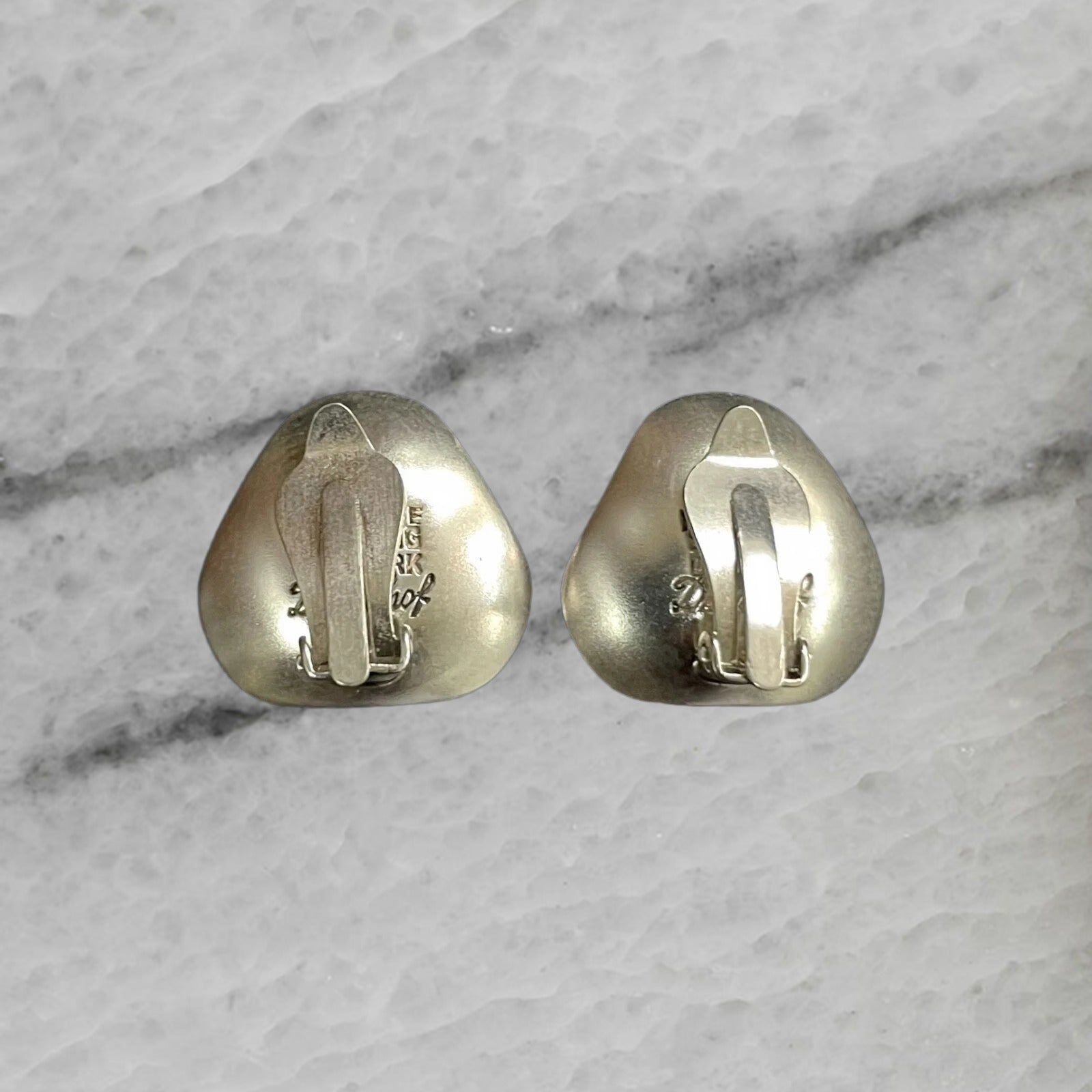 Danehof Denmark Handmade Sterling Silver Modernist Ear Clips