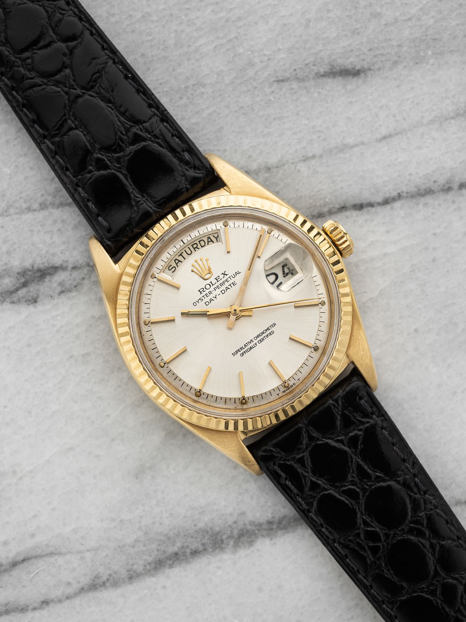 1966 Rolex Day-Date 1803 - Yellow Gold Silver Dial