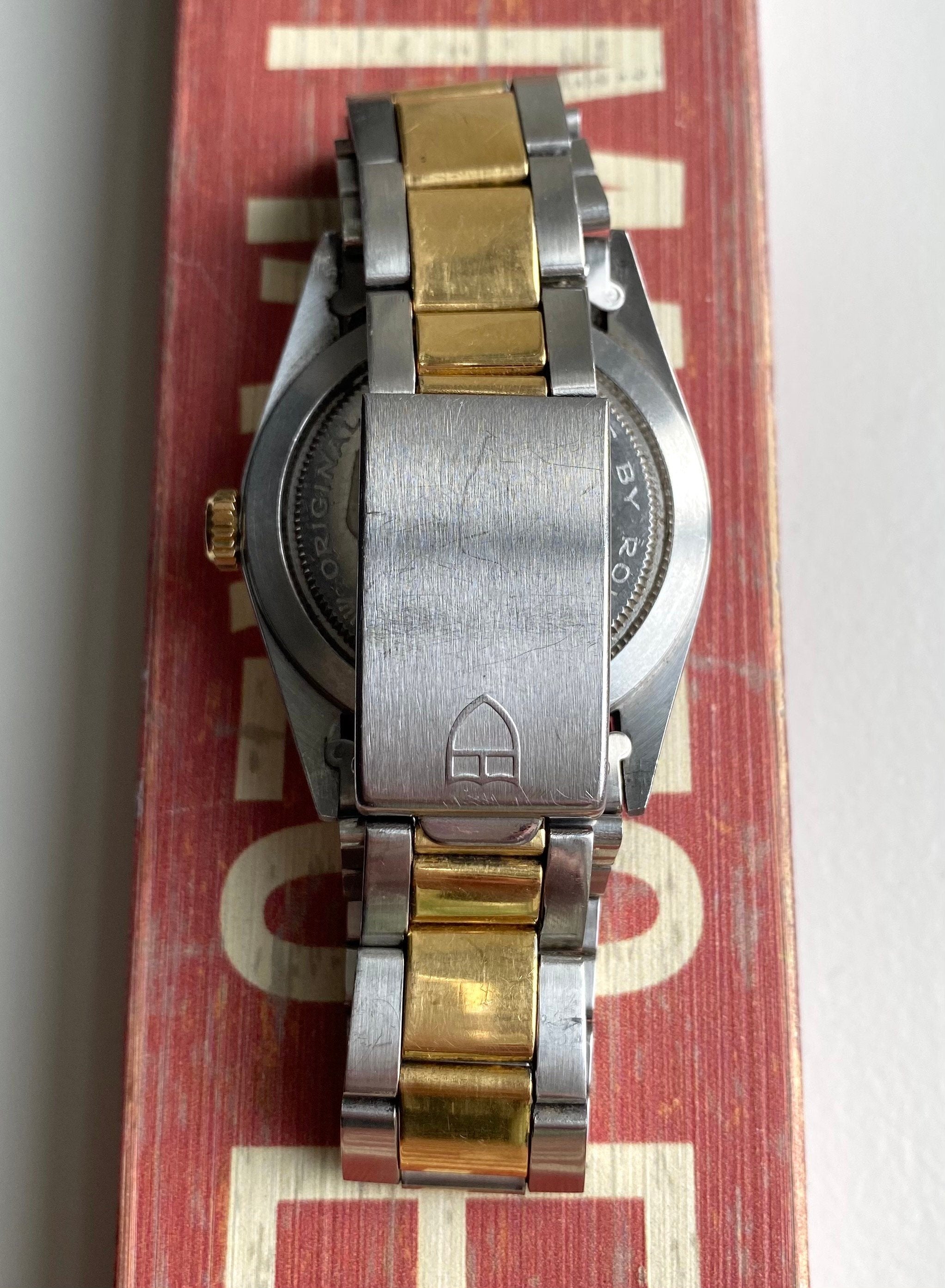 Tudor Oysterprince Dateday Quickset Champagne Sunburst Dial Two Tone Watch