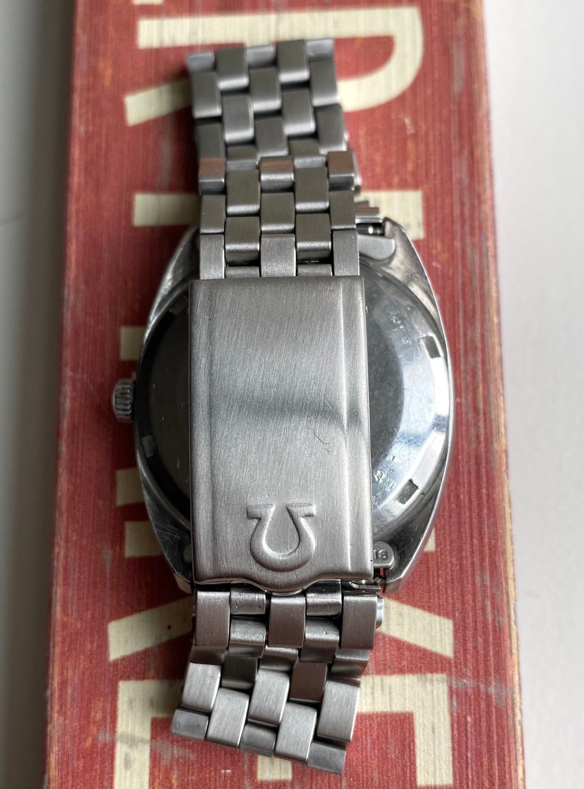 Vintage Omega Constellation Chronometer Automatic Linen Dial Daydate Steel Watch