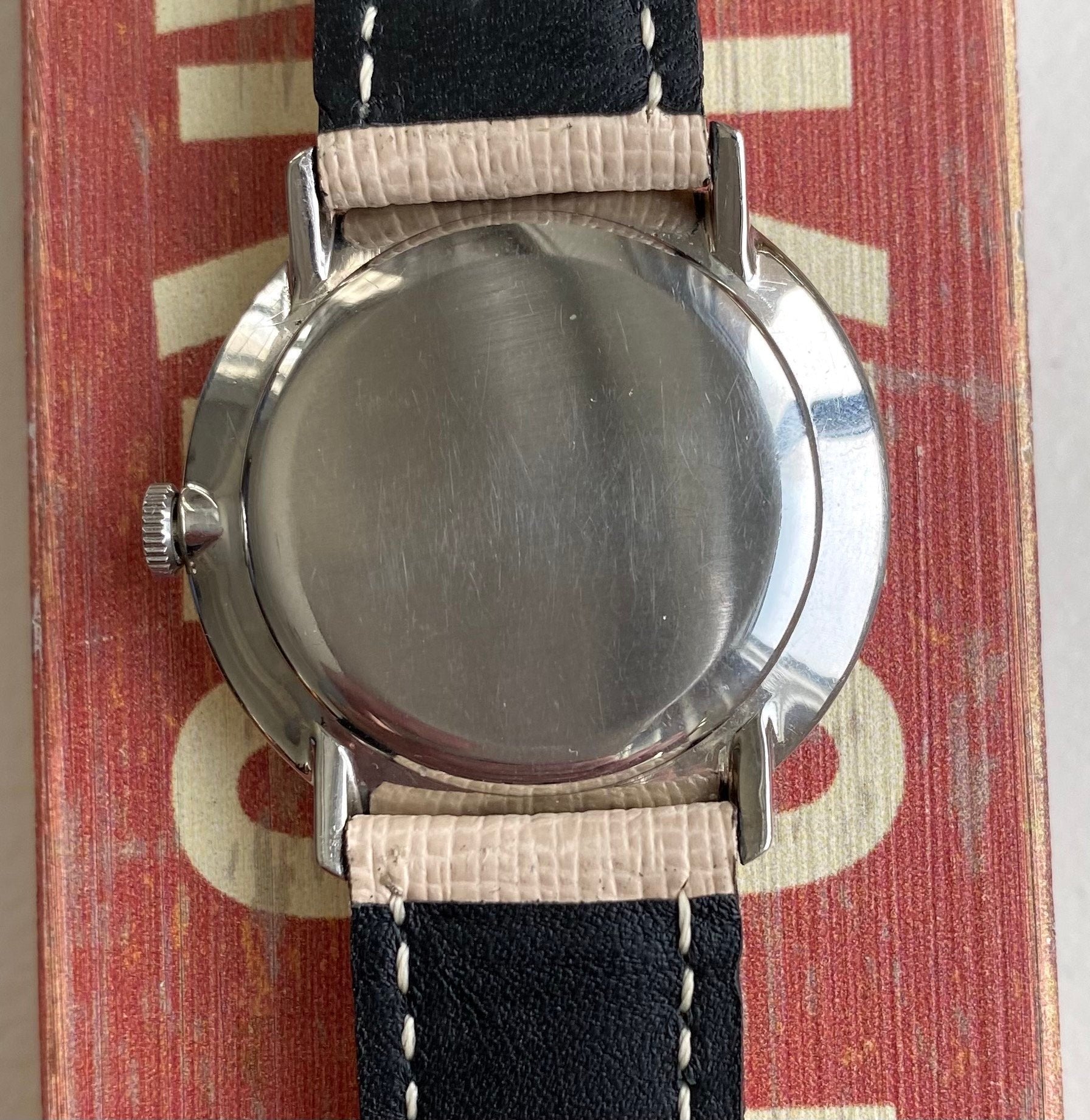 Vintage IWC Manual Wind Silver Sunburst Dial Steel Case 60s Watch