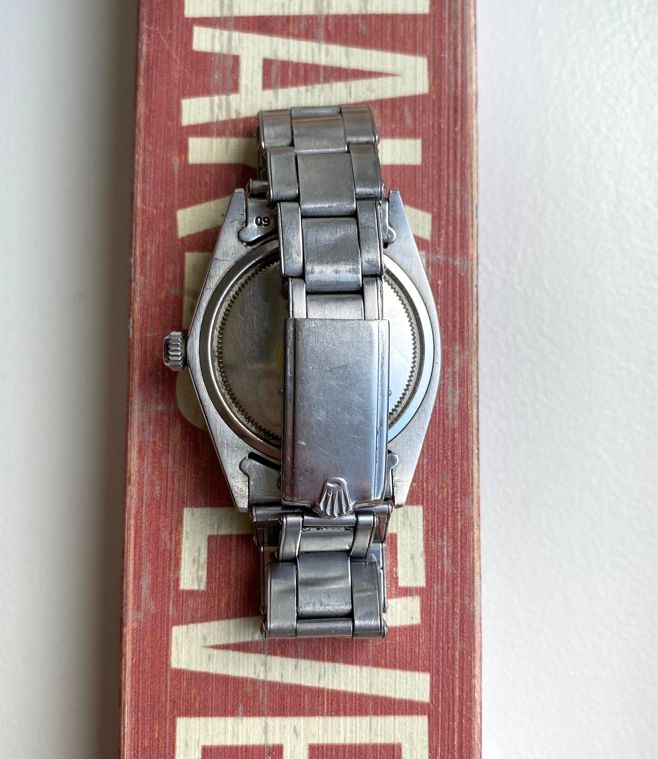 Vintage Rolex Oysterdate Precision Ref 6694 Manual Wind Silver Dial 34mm Watch