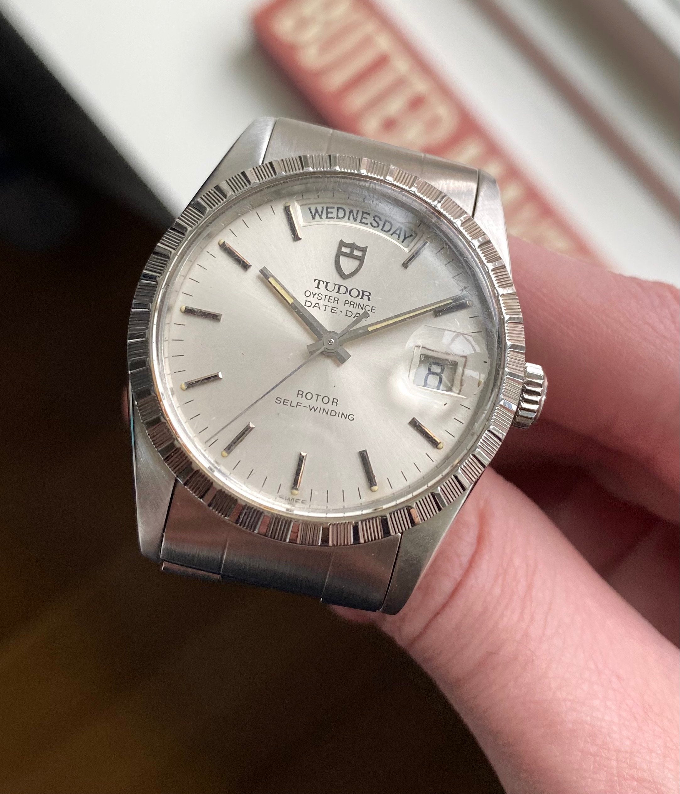 Tudor Oysterprince Date Day Ref 94510 Automatic Silver Dial Quickset 36mm Watch