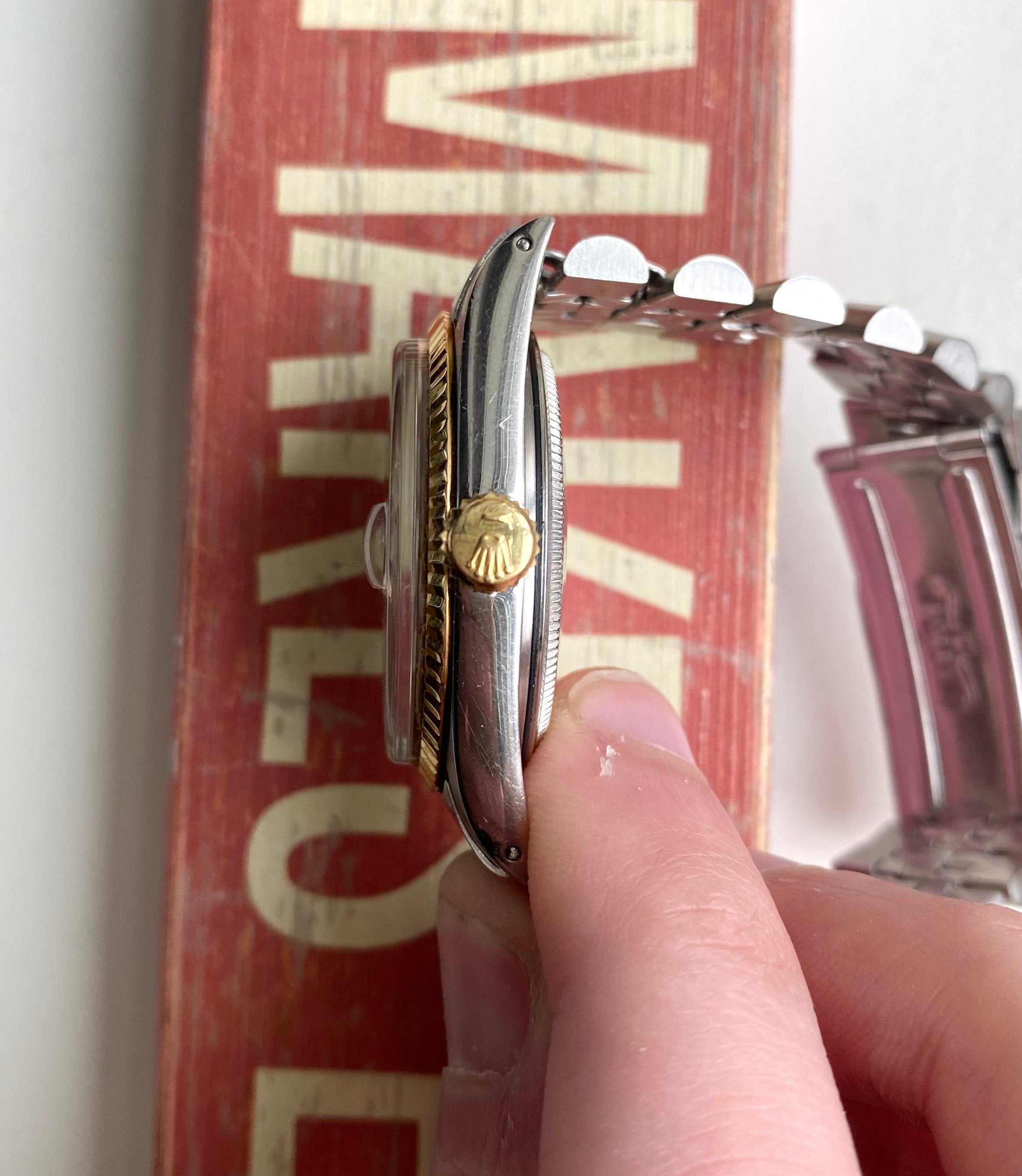 Vintage Rolex Datejust Ref 1601 70s Automatic Silver Dial 36mm Watch