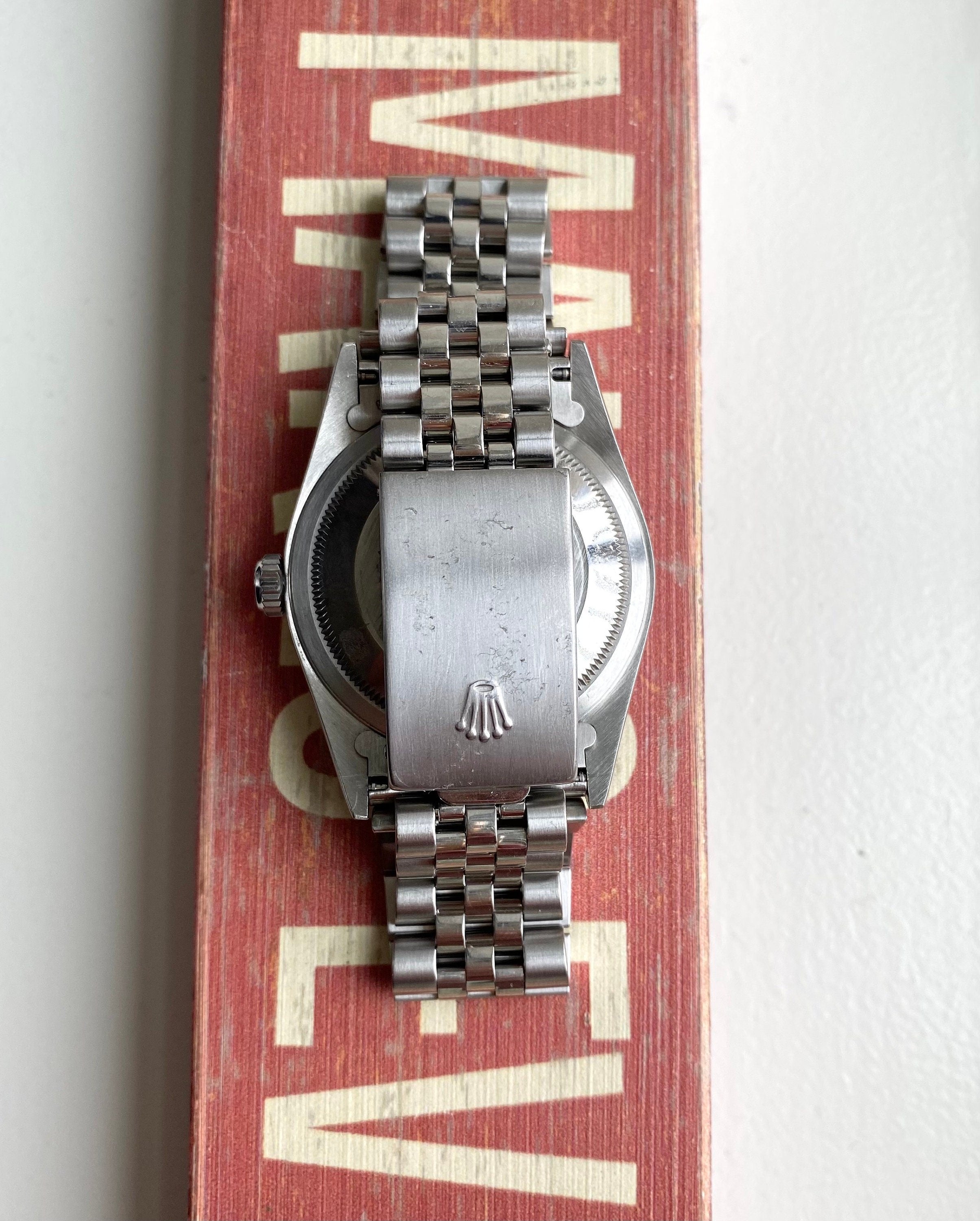 Rolex Datejust Ref 16234G 90s Factory Black Diamond Dial w/ Papers Watch