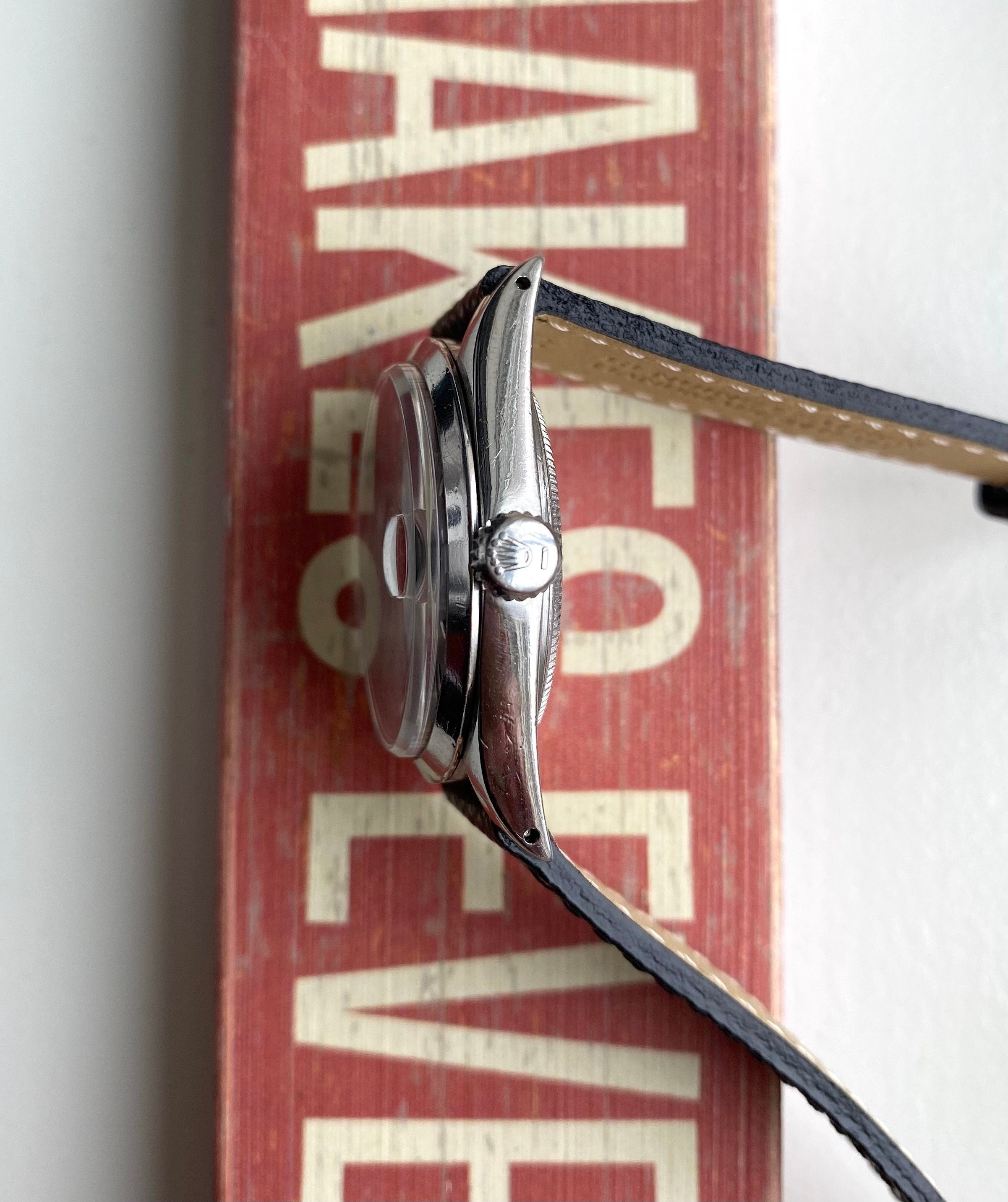 Vintage Rolex Datejust 70s Ref 1600 Automatic Grey Dial Smooth Bezel Steel Watch