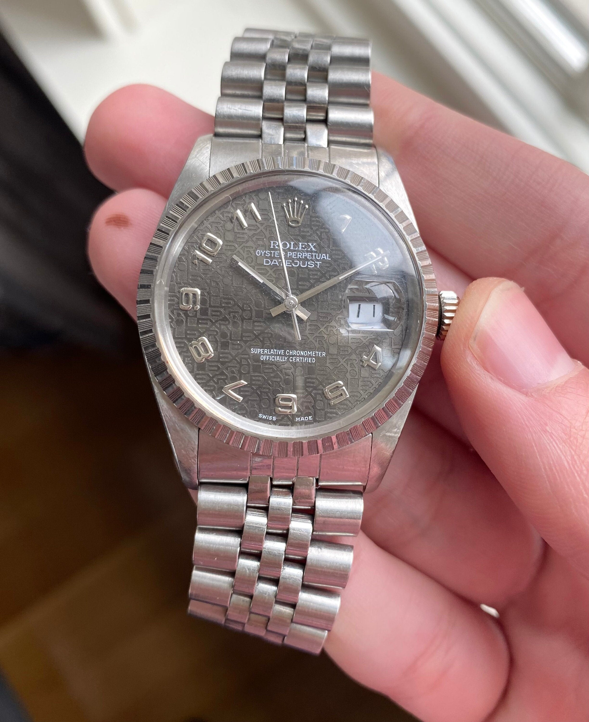 Rolex Datejust 16030 - Grey Dial